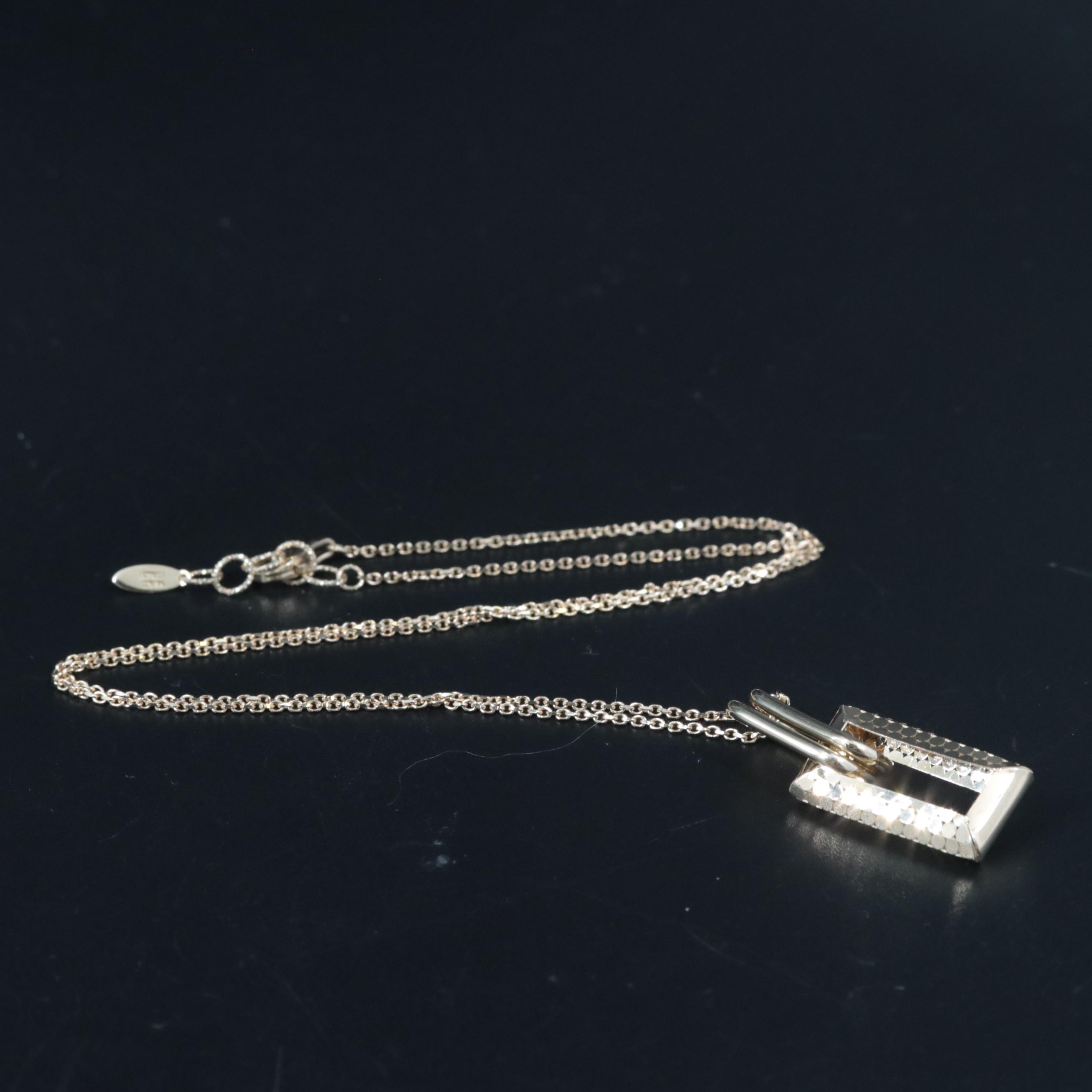 14K Link Drop Necklace