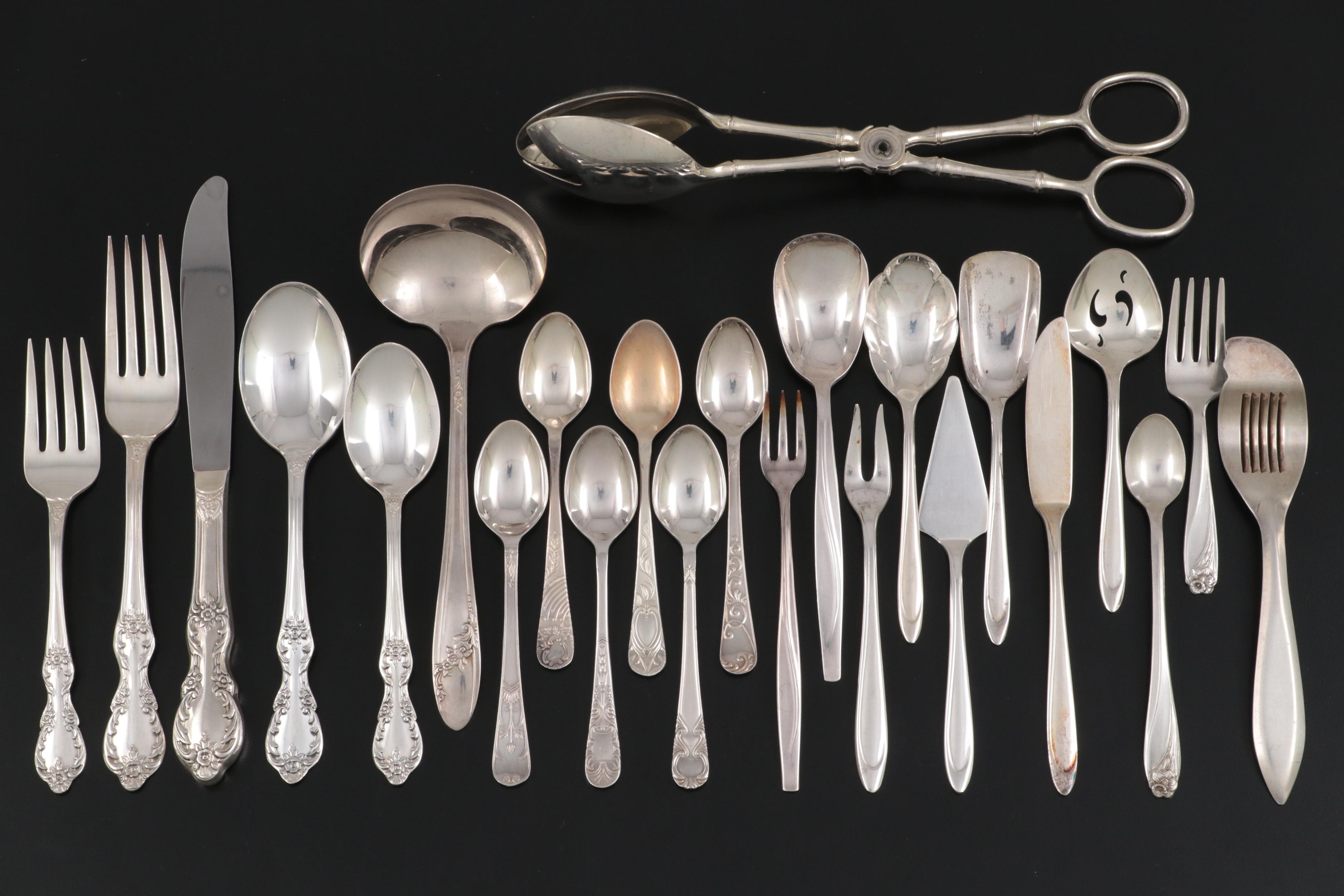 Wm Rogers "Magnolia Inspirations" with Other Silver Plate Flatware