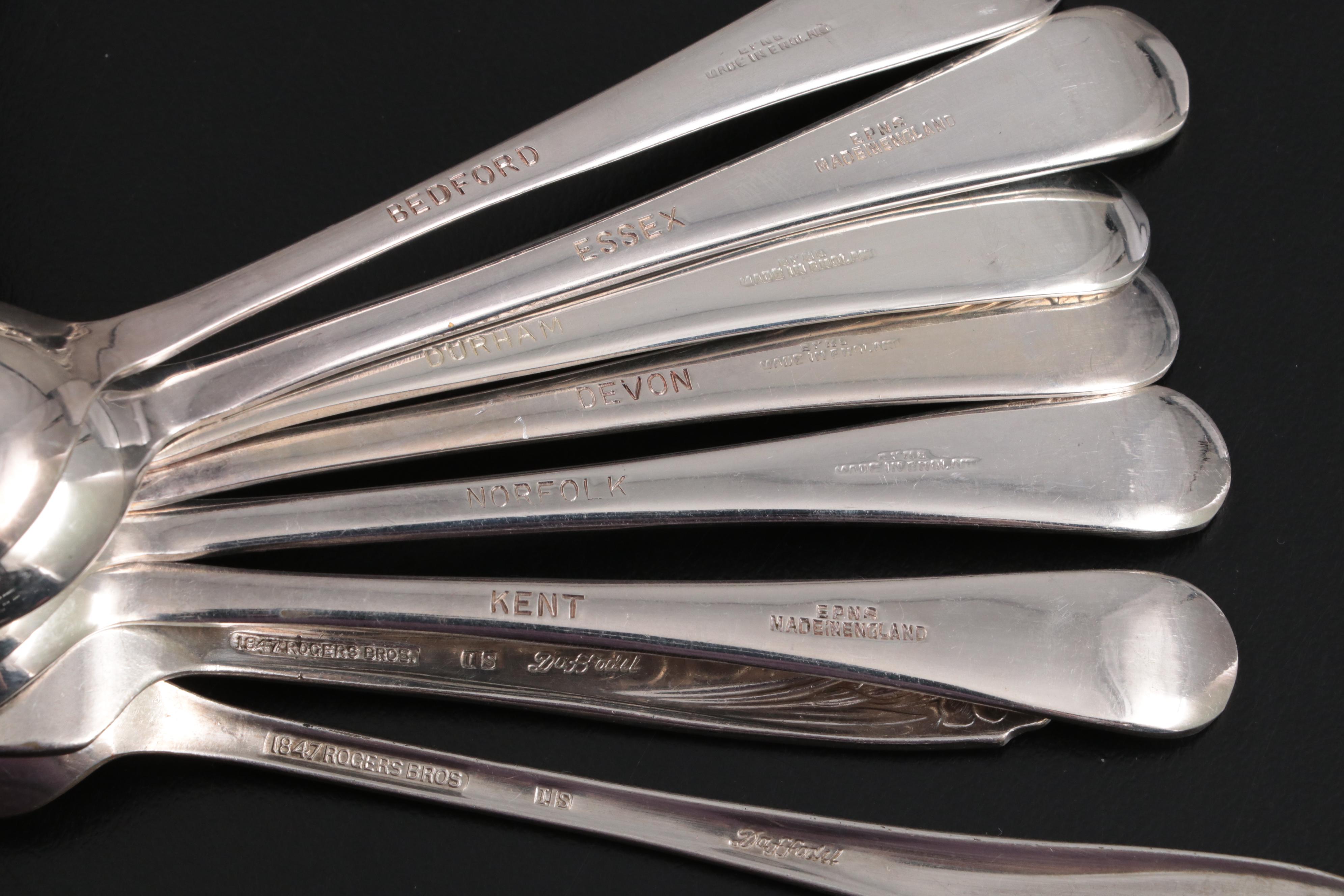 Wm Rogers "Magnolia Inspirations" with Other Silver Plate Flatware