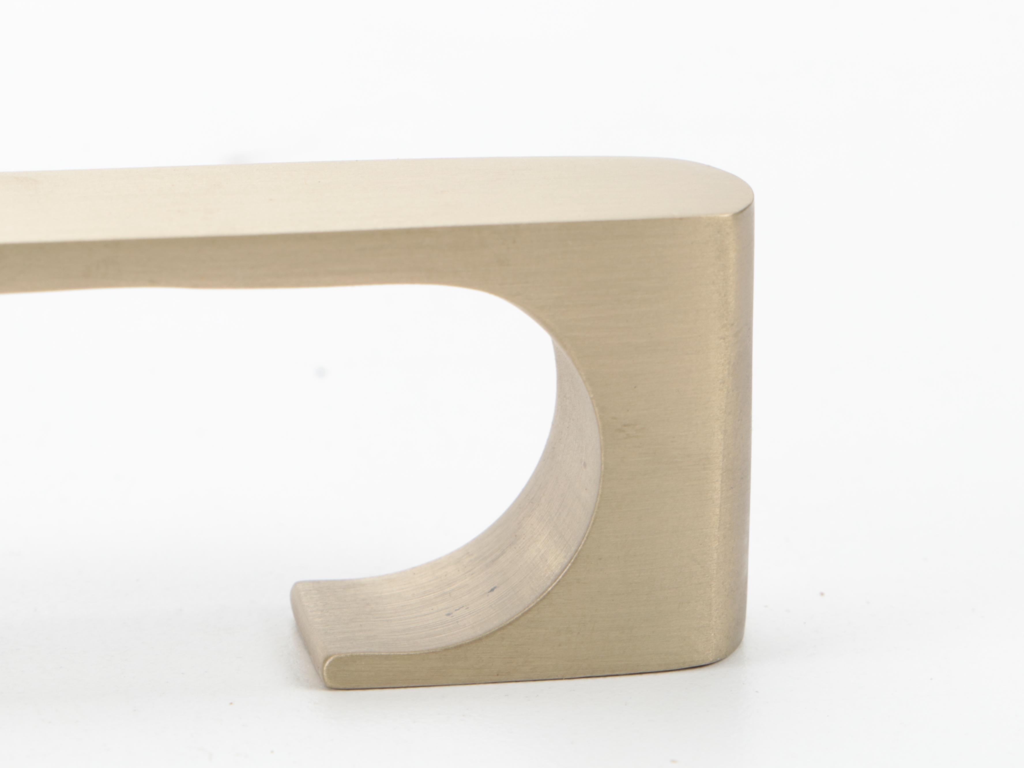 Modernist Satin Brass Finish Cabinet Pulls