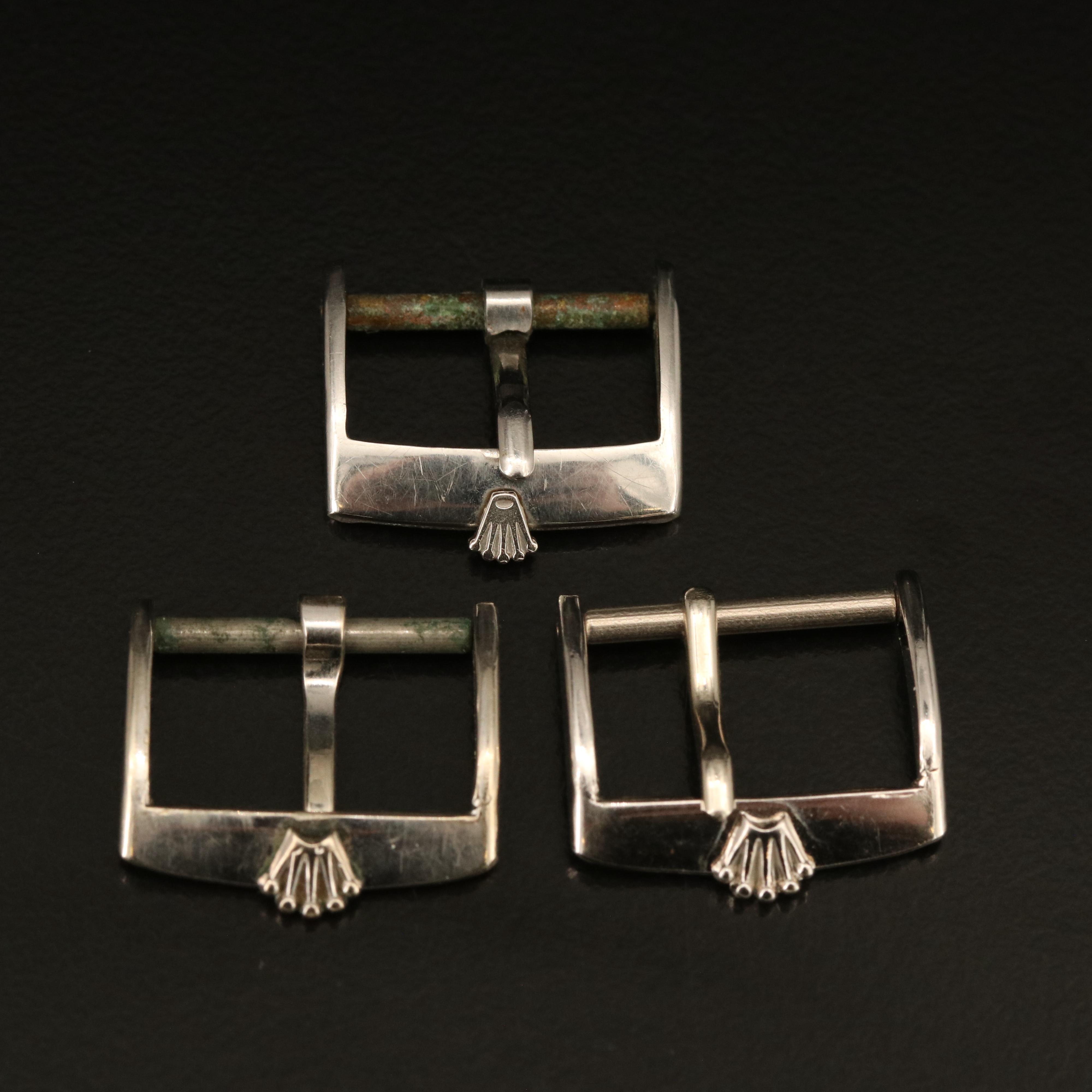 Vintage Rolex Stainless Steel Buckles