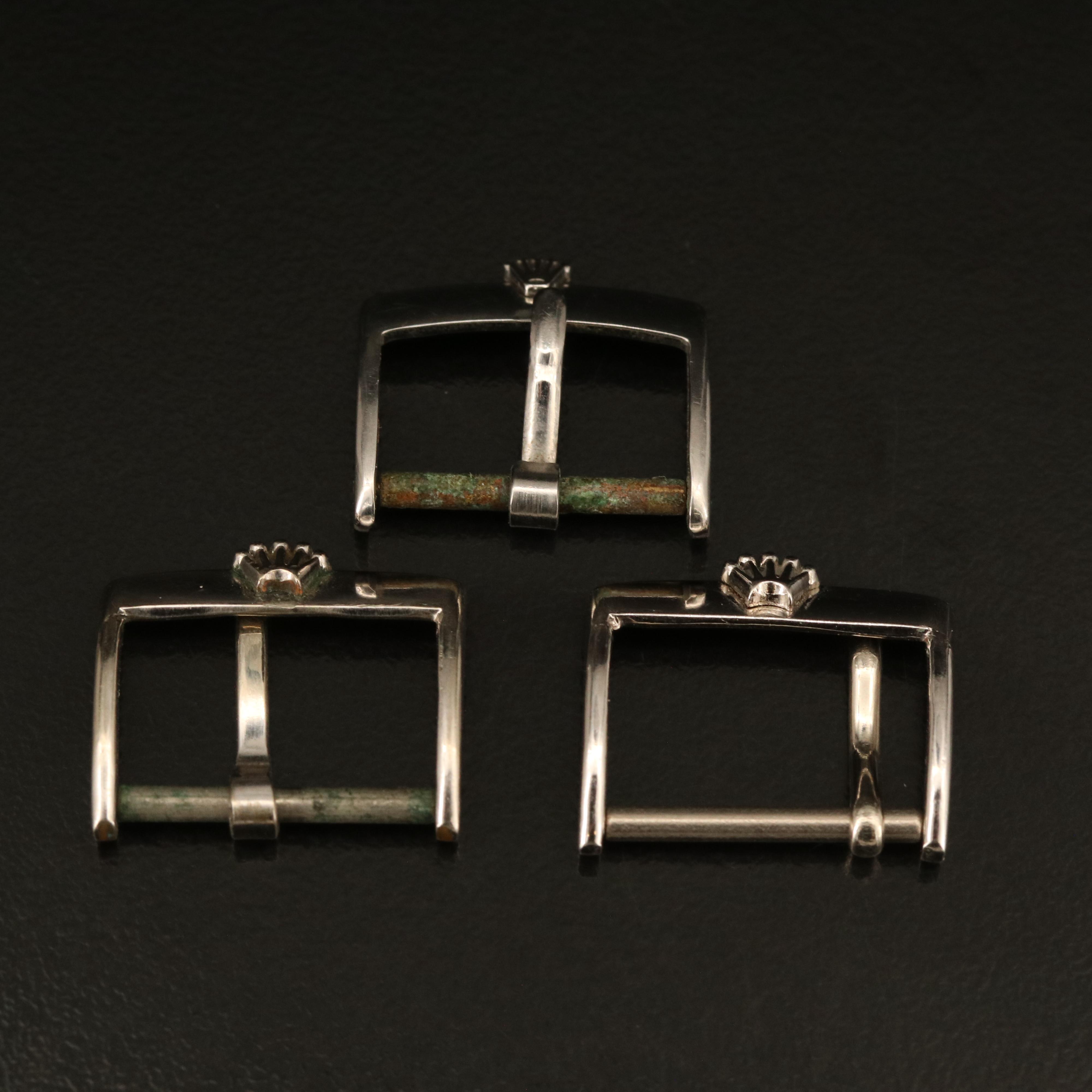 Vintage Rolex Stainless Steel Buckles