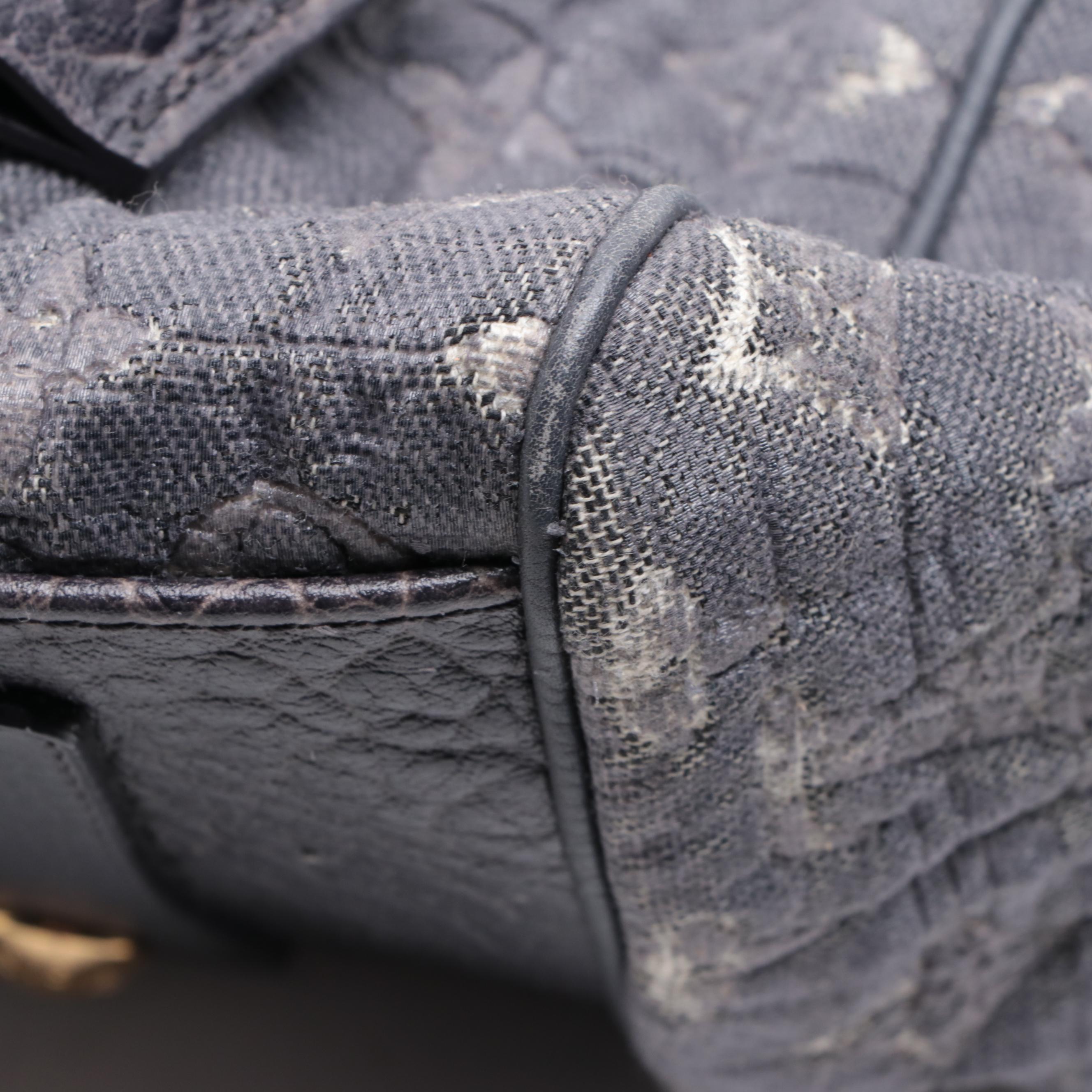 Louis Vuitton Volupte Psyche Bag in Gris Monogram Coated Cotton Jacquard/Leather