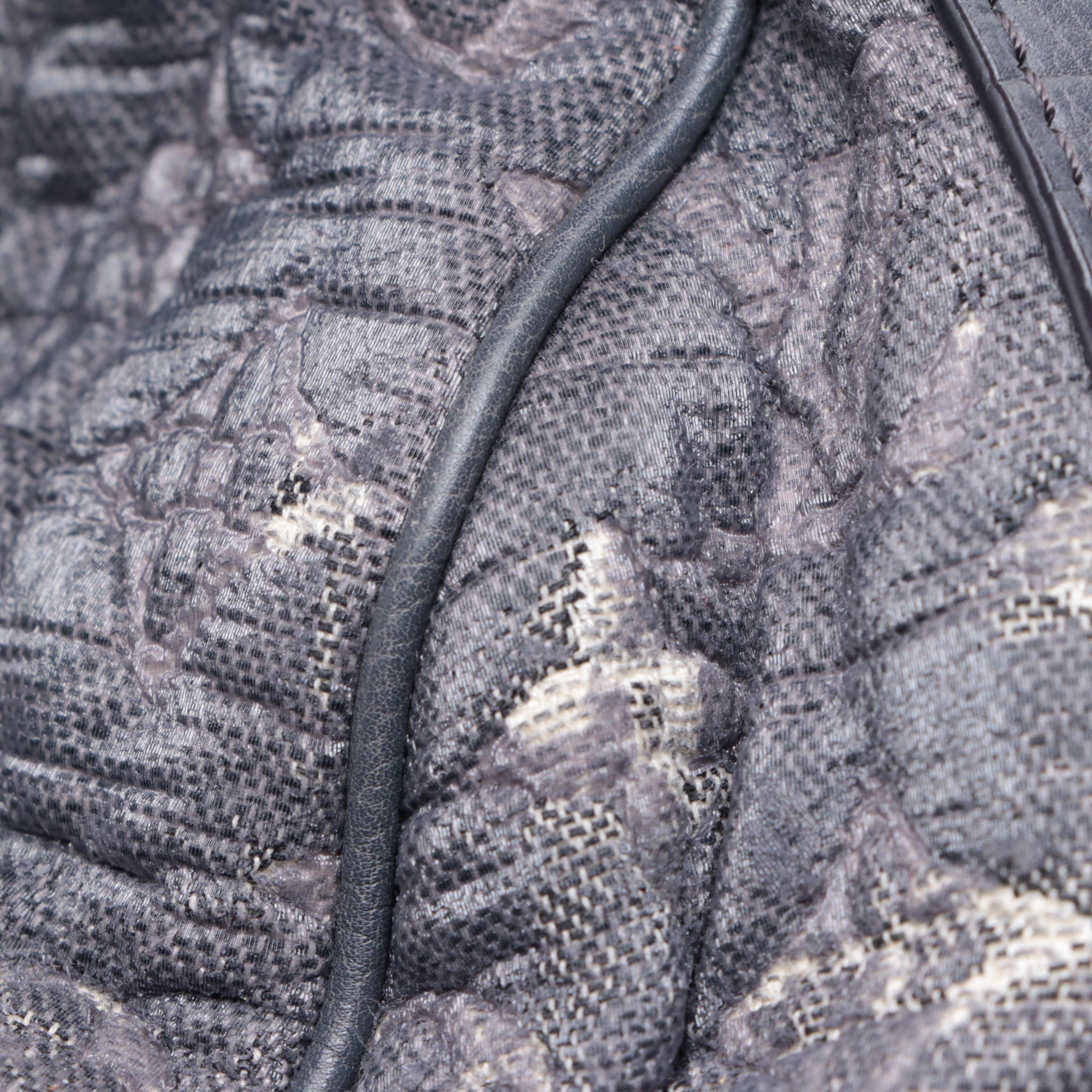 Louis Vuitton Volupte Psyche Bag in Gris Monogram Coated Cotton Jacquard/Leather