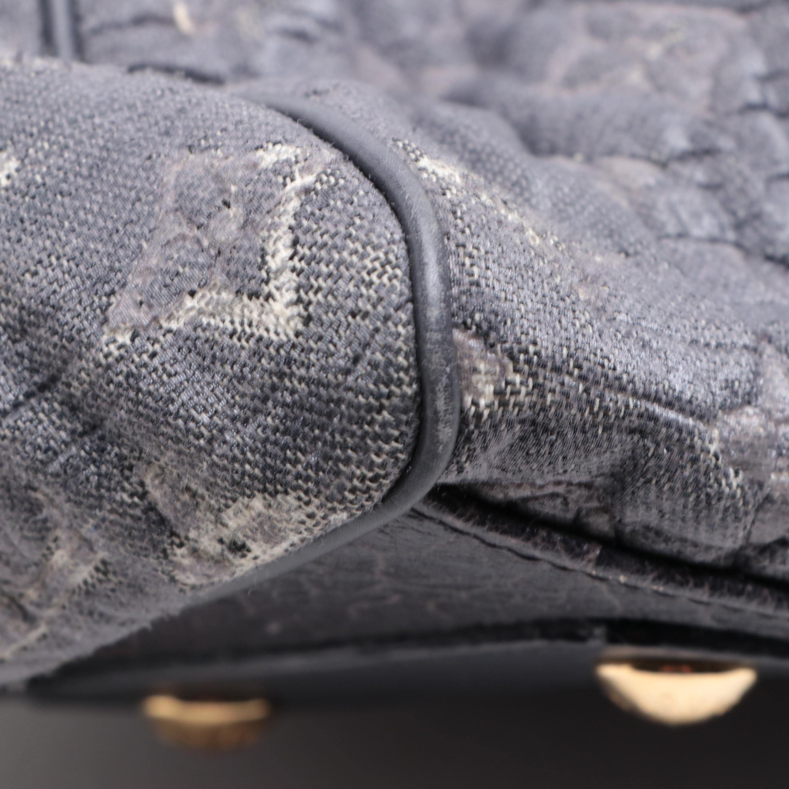 Louis Vuitton Volupte Psyche Bag in Gris Monogram Coated Cotton Jacquard/Leather