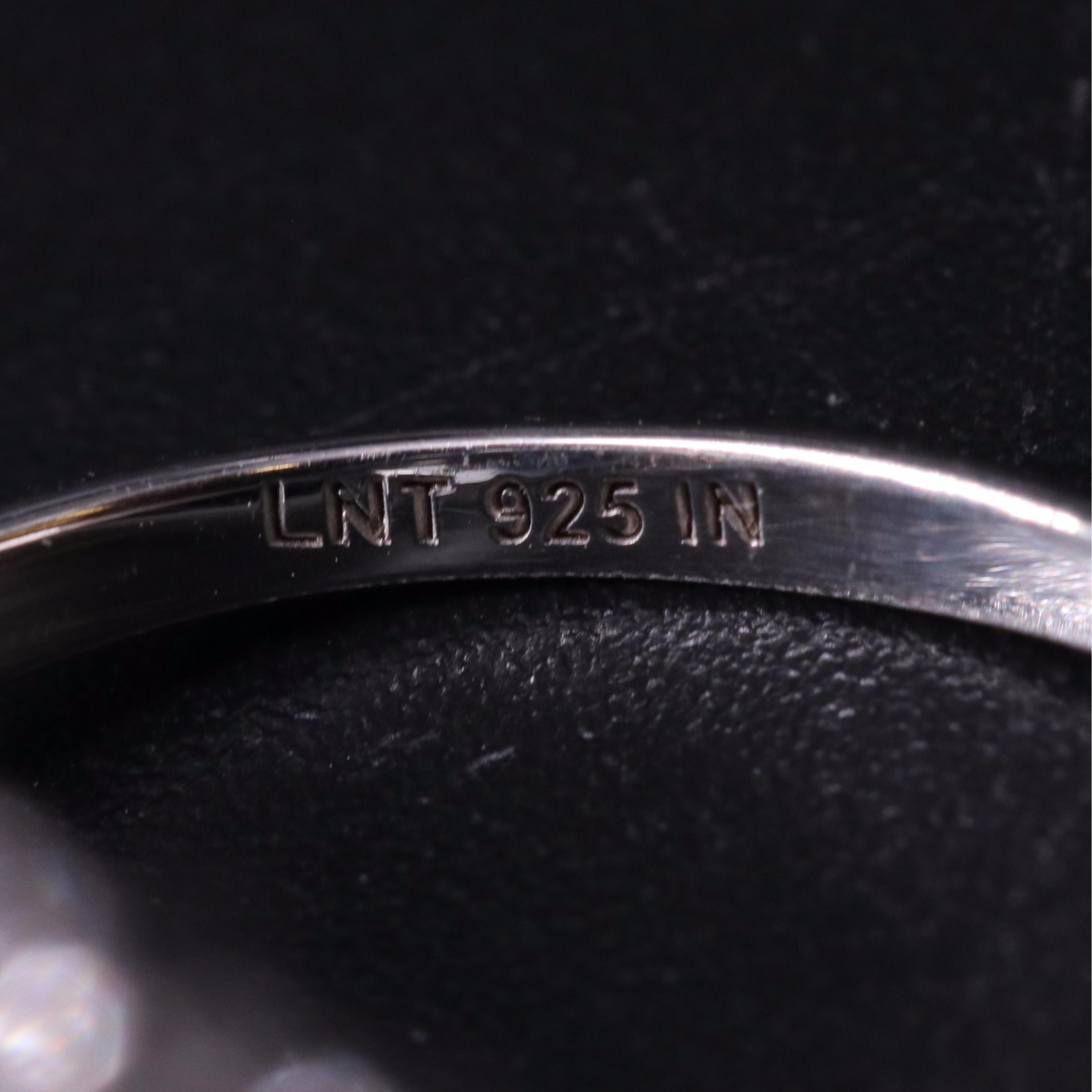 Sterling Silver Ring Trio Including Gemstones