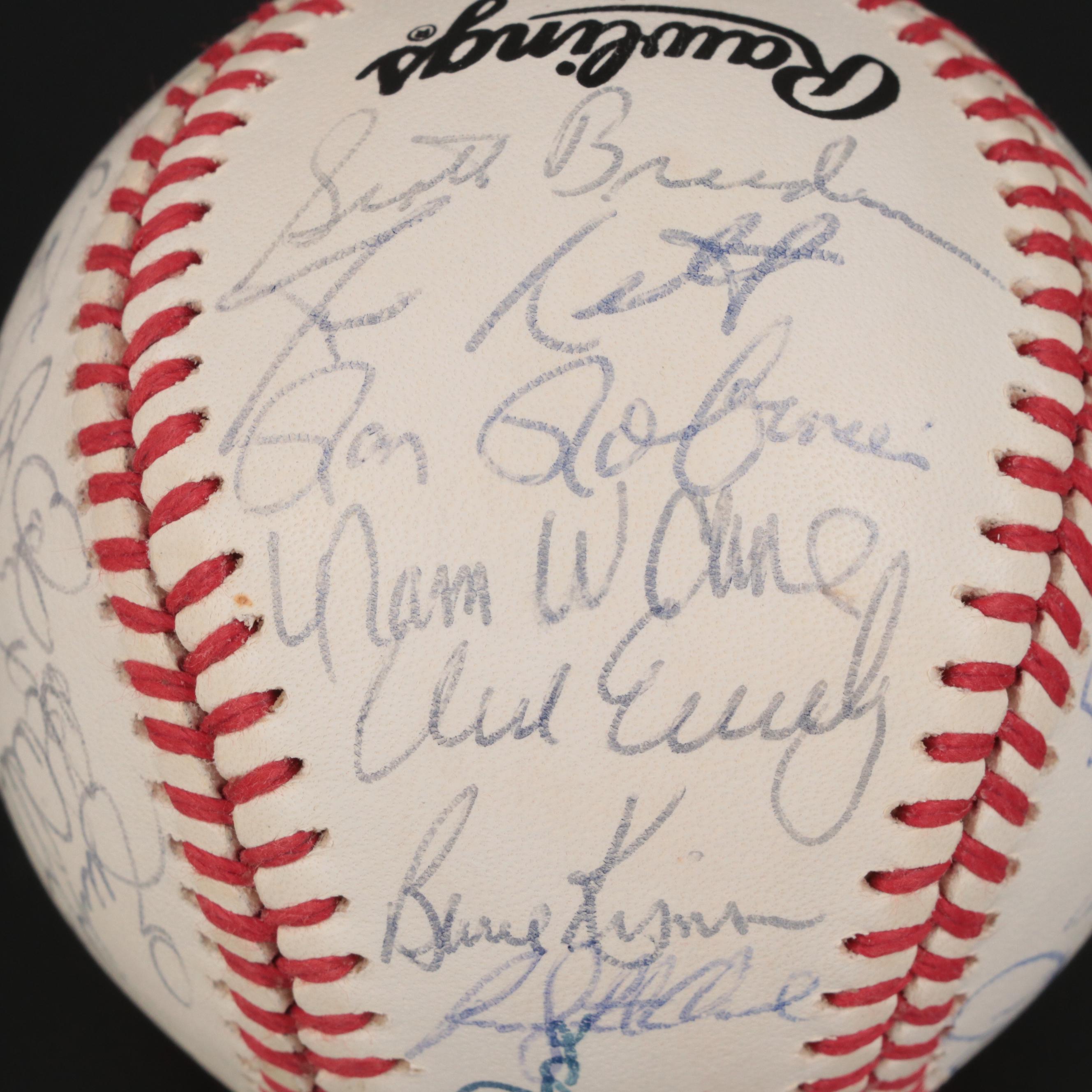 1988 Cincinnati Reds Team Signed Rawlings Baseball Including Rose, Larkin, Perez