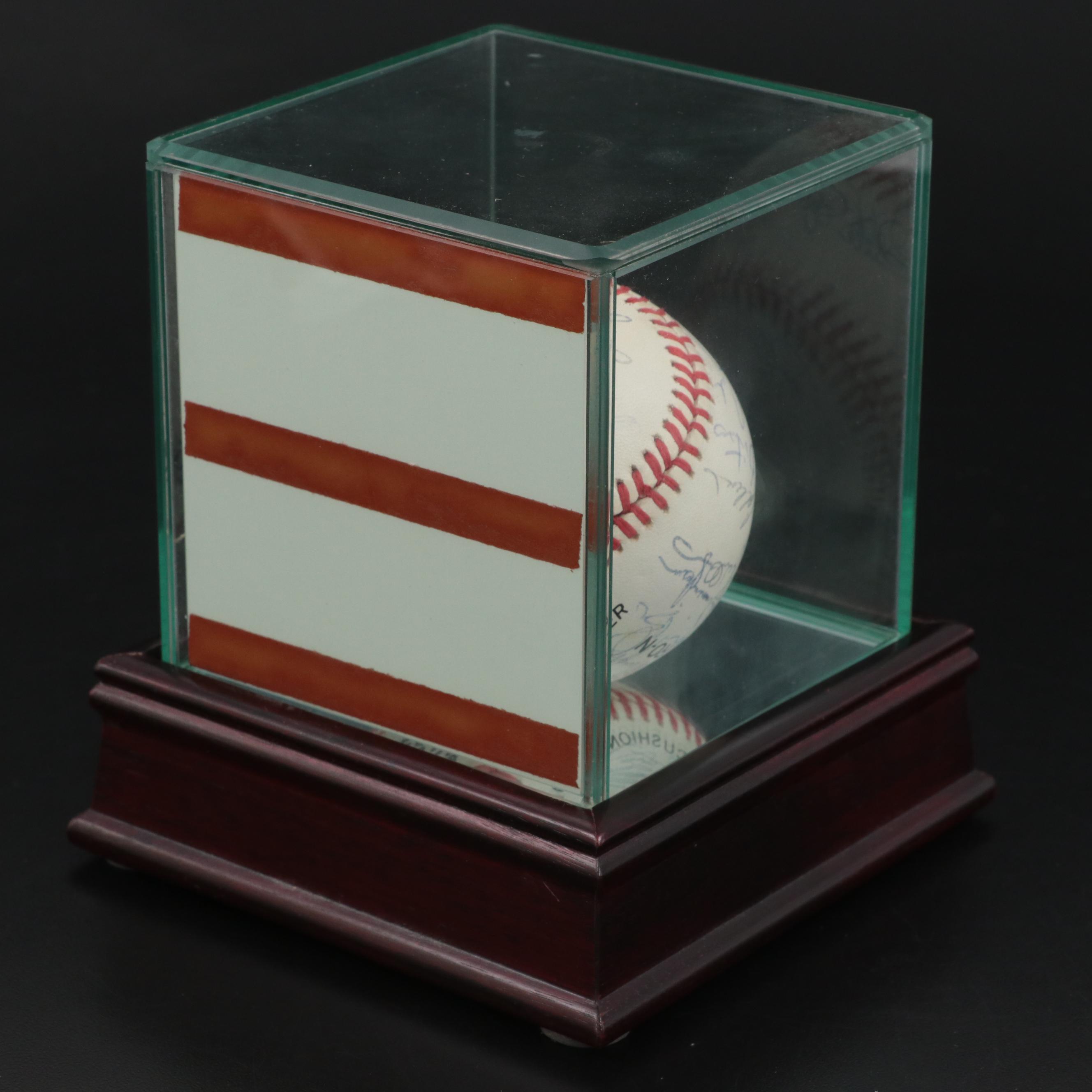 1988 Cincinnati Reds Team Signed Rawlings Baseball Including Rose, Larkin, Perez