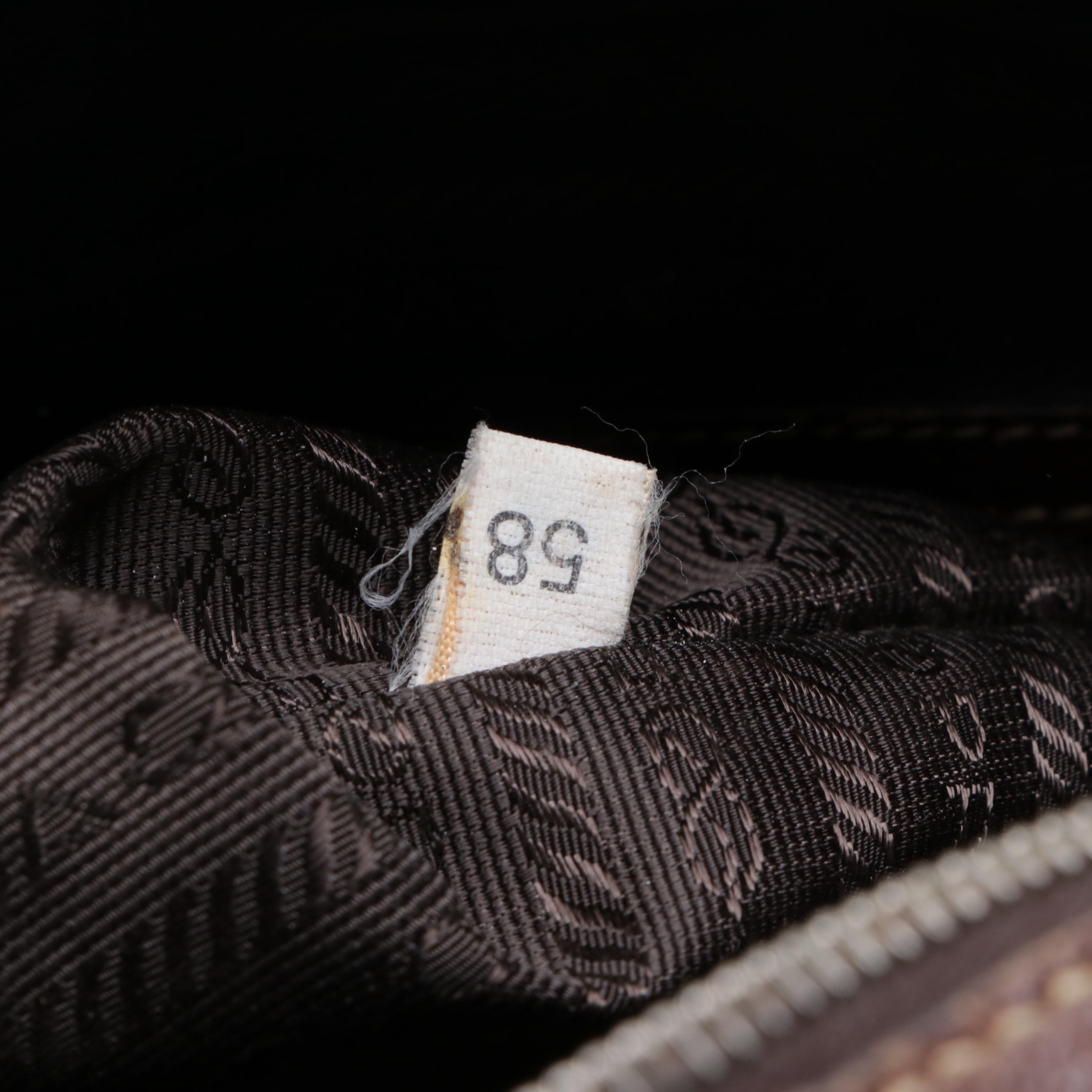 Prada Locking Business Satchel in Cinghiale Leather