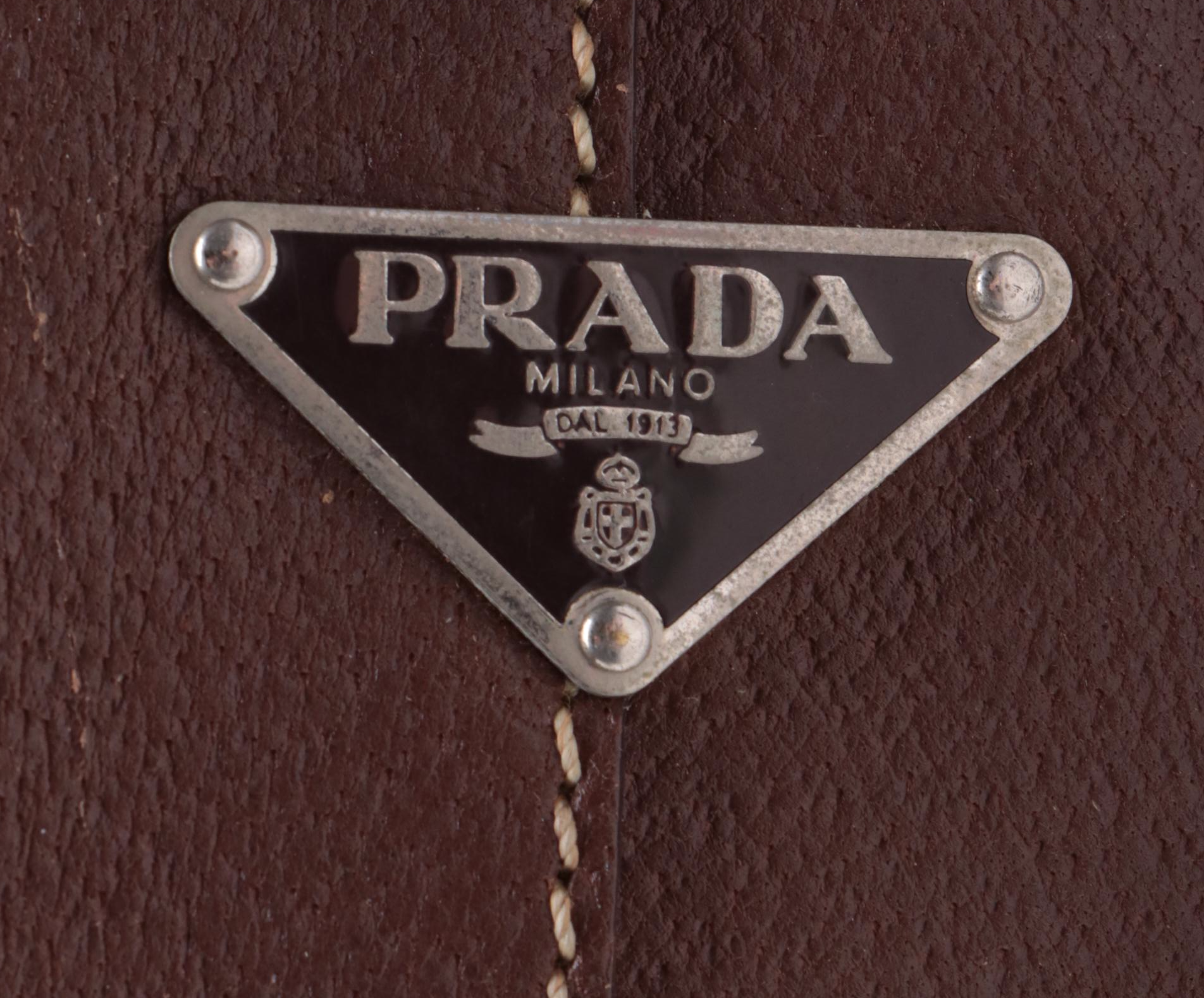 Prada Locking Business Satchel in Cinghiale Leather