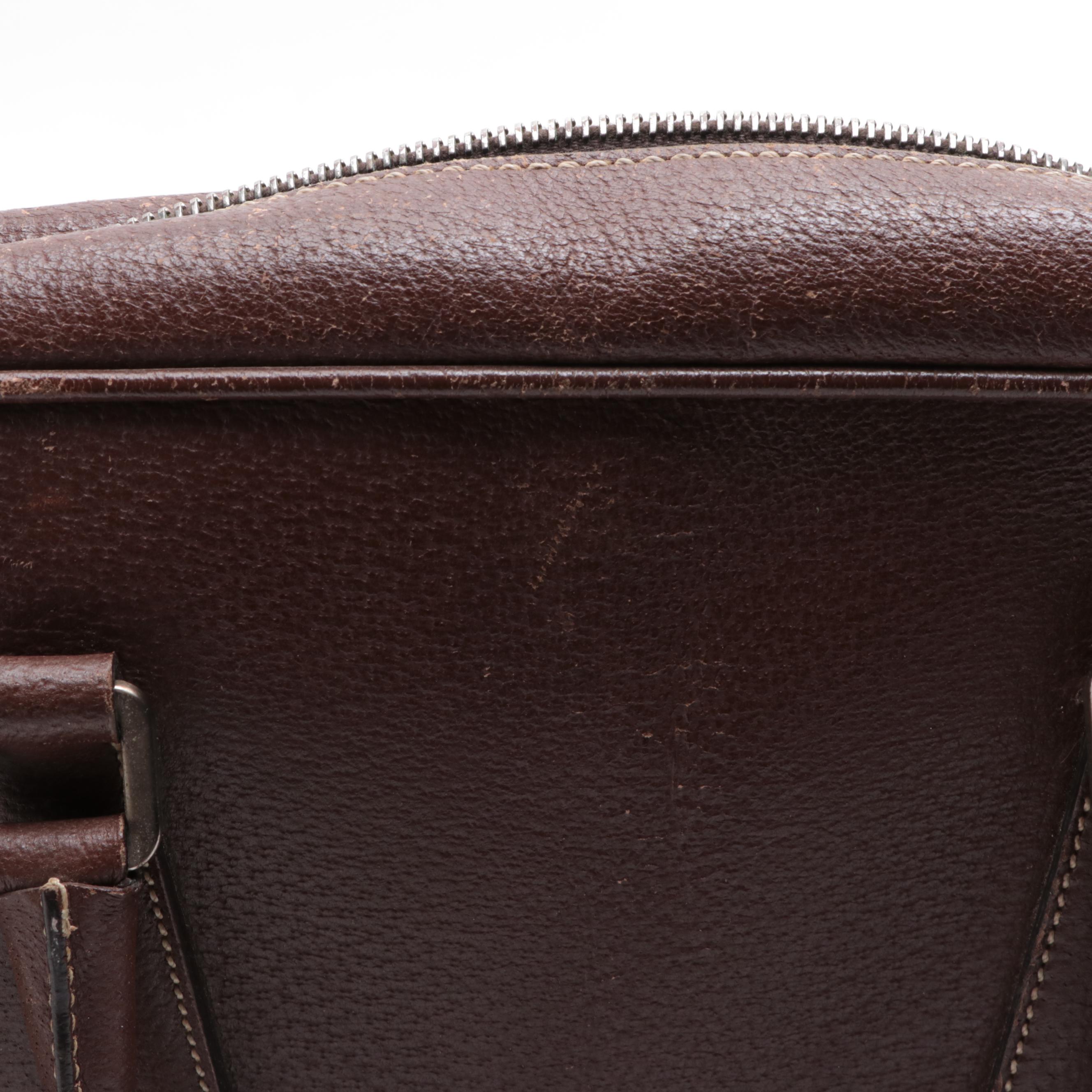 Prada Locking Business Satchel in Cinghiale Leather