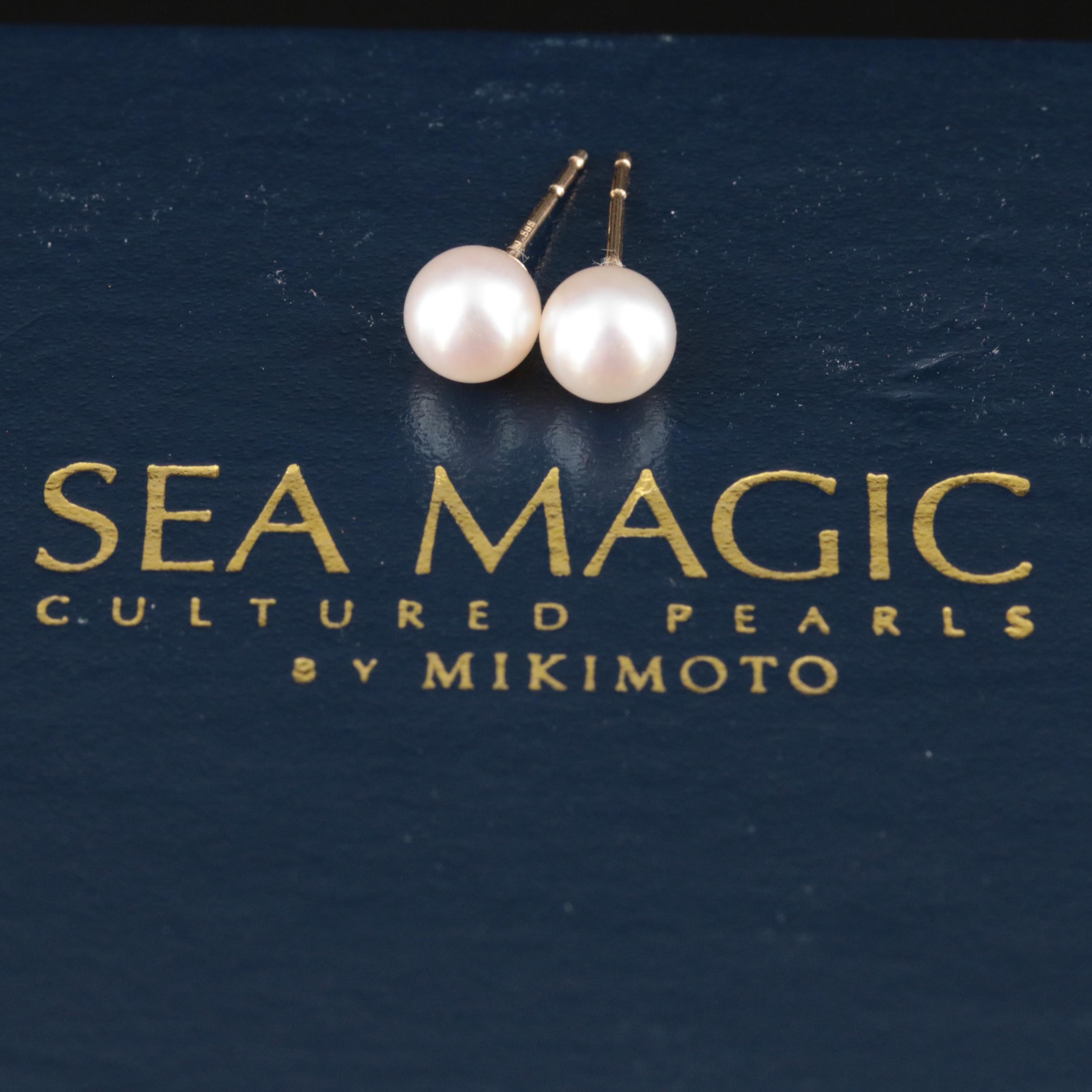 Sea Magic by Mikimoto 14K Pearl Earrings