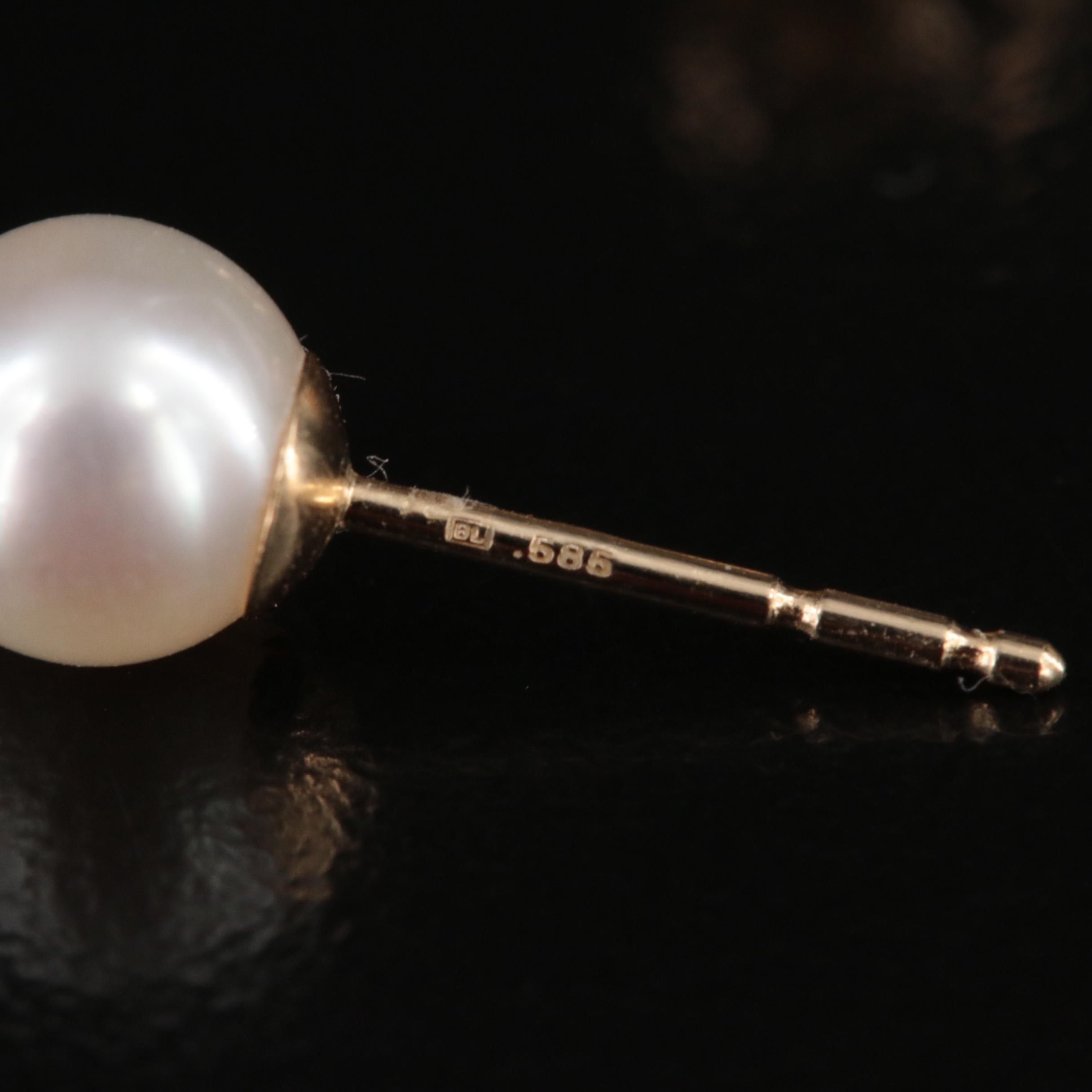 Sea Magic by Mikimoto 14K Pearl Earrings