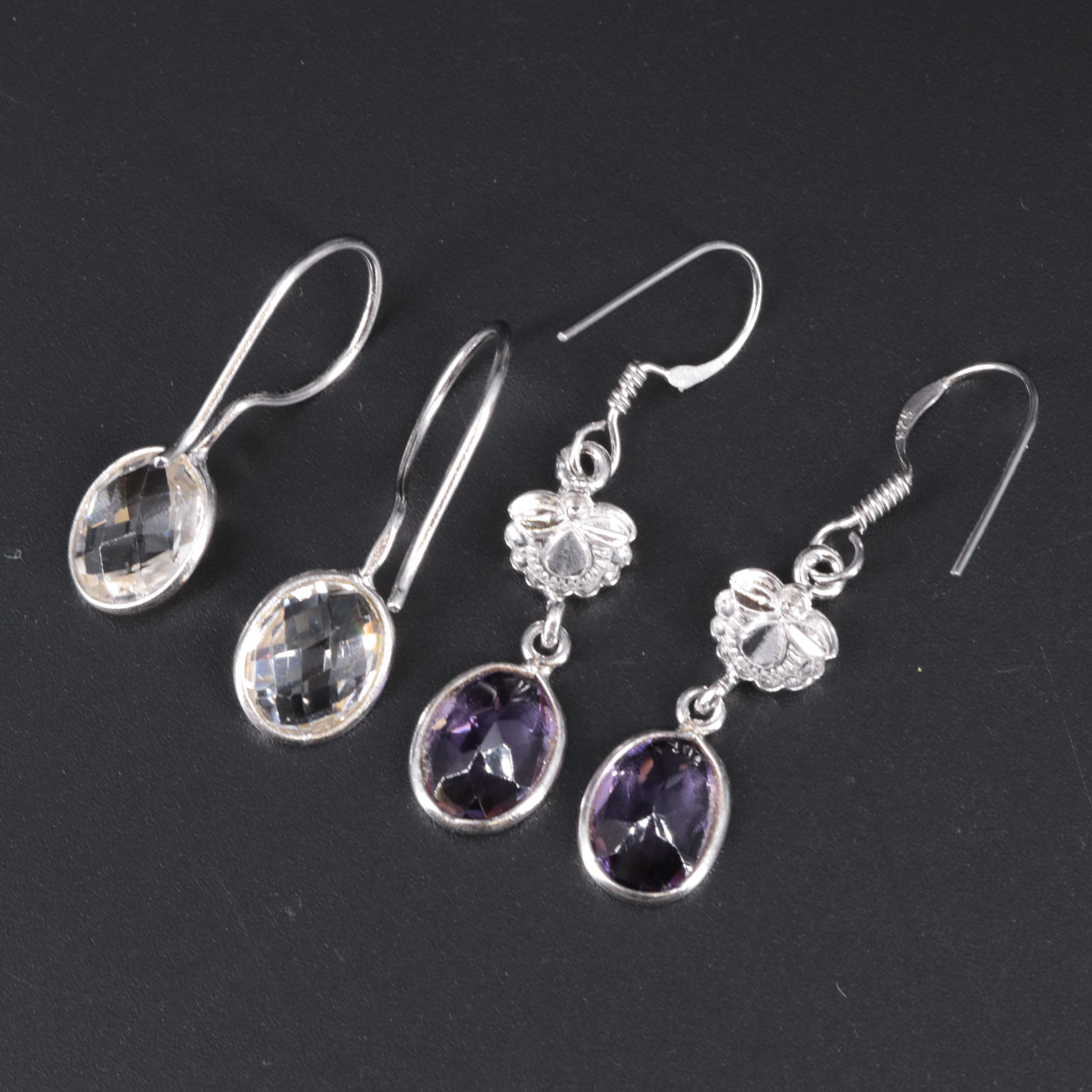 Sterling Silver Gemstone Earrings