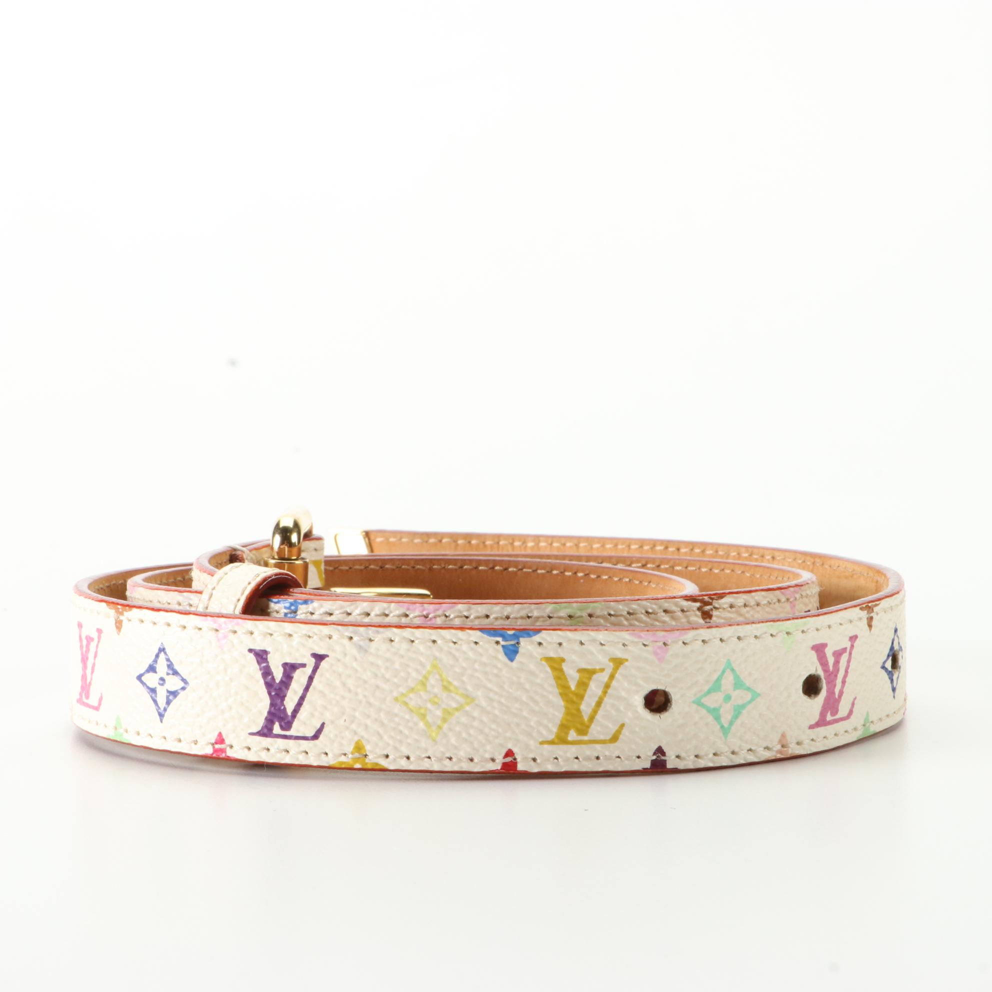 Louis Vuitton x Takashi Murakami Saint Tulle Belt in Monogram Multicolor