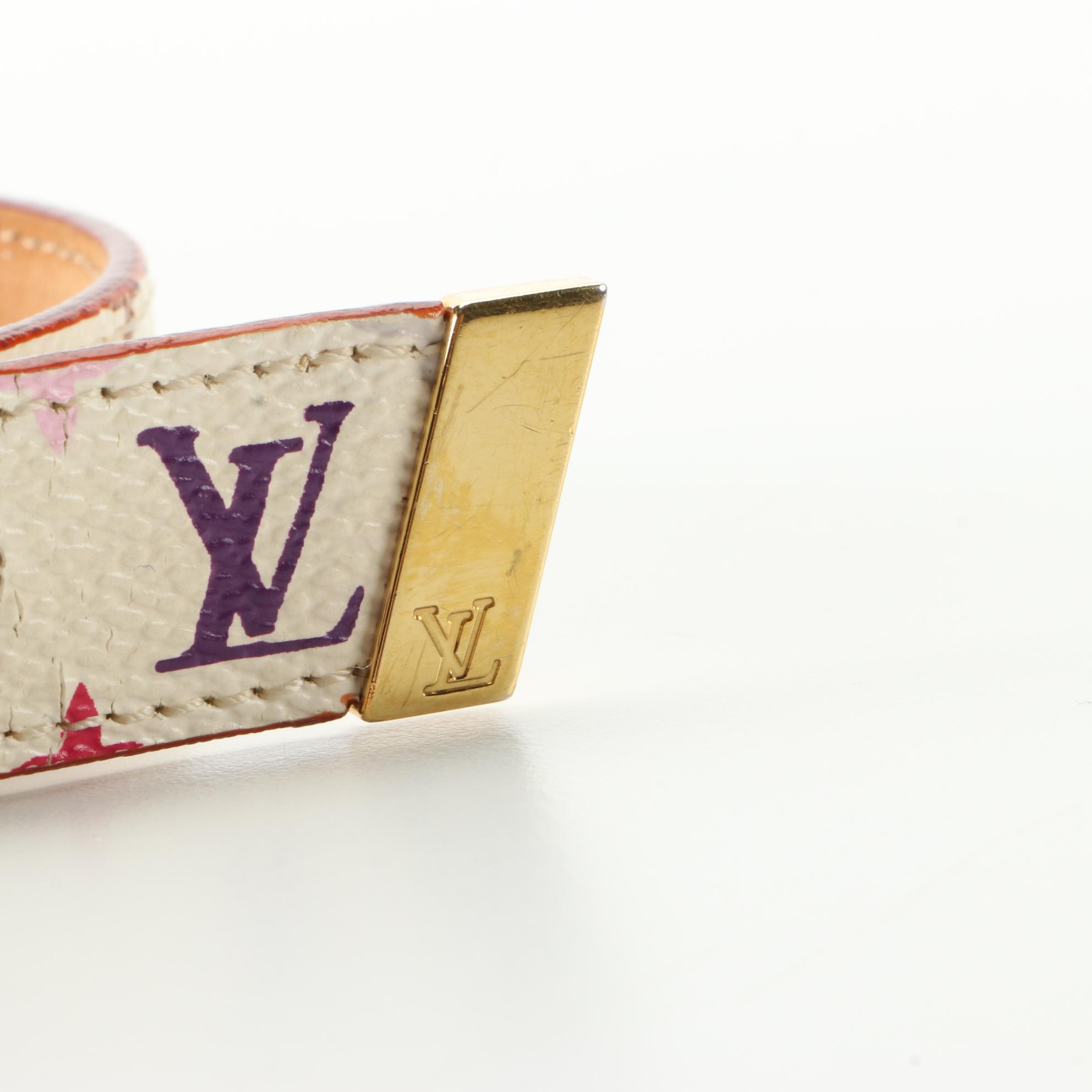 Louis Vuitton x Takashi Murakami Saint Tulle Belt in Monogram Multicolor