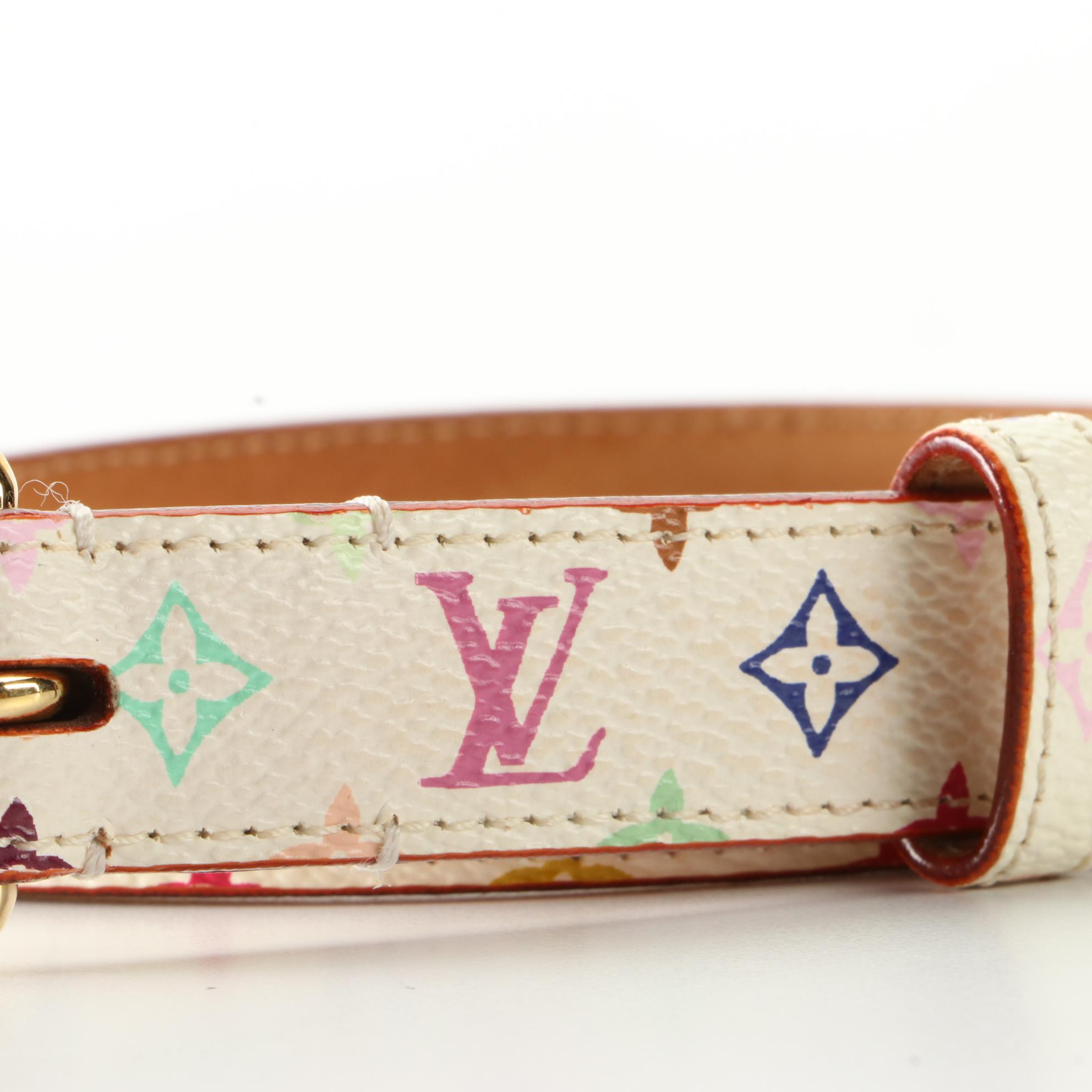 Louis Vuitton x Takashi Murakami Saint Tulle Belt in Monogram Multicolor