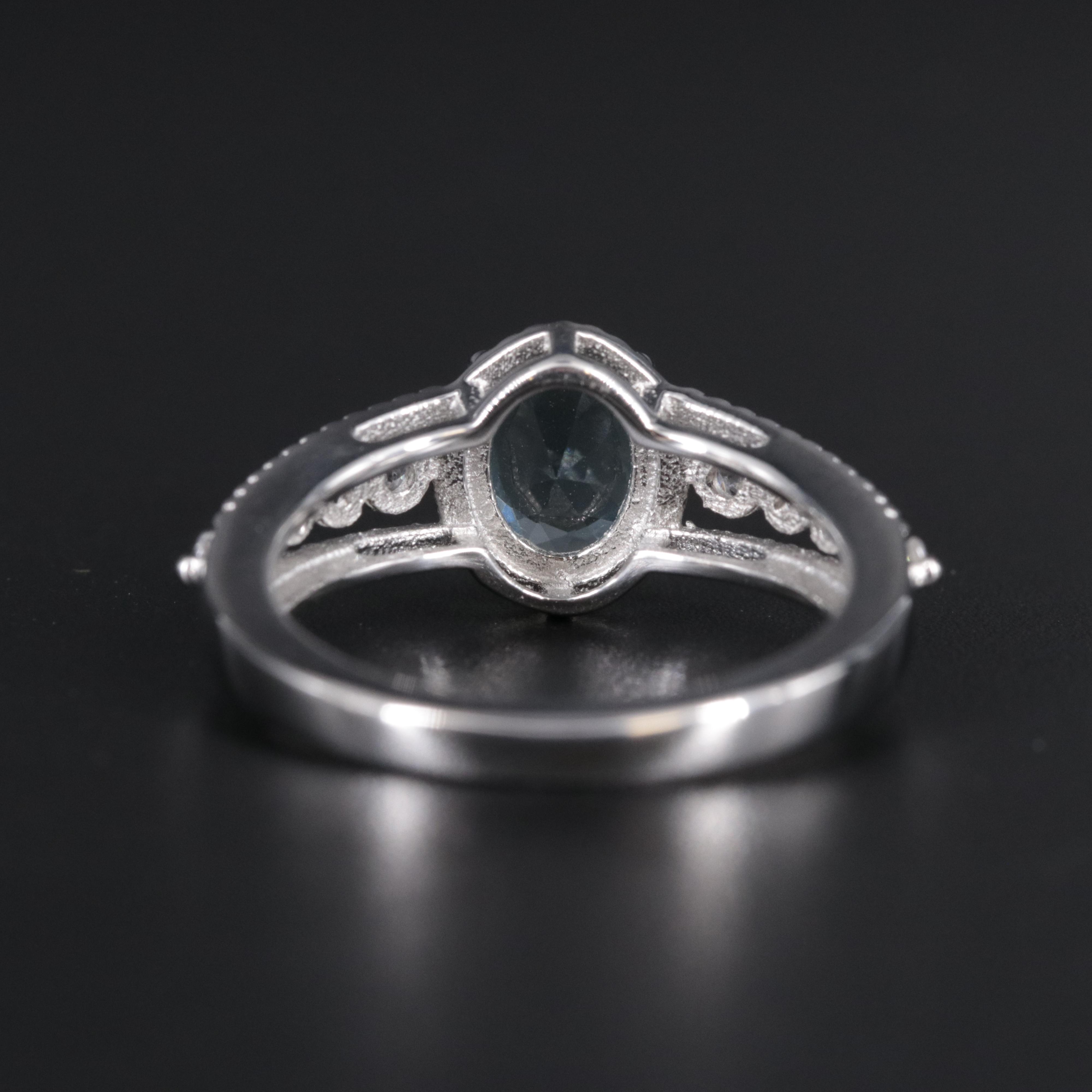 Sterling Aquamarine Ring