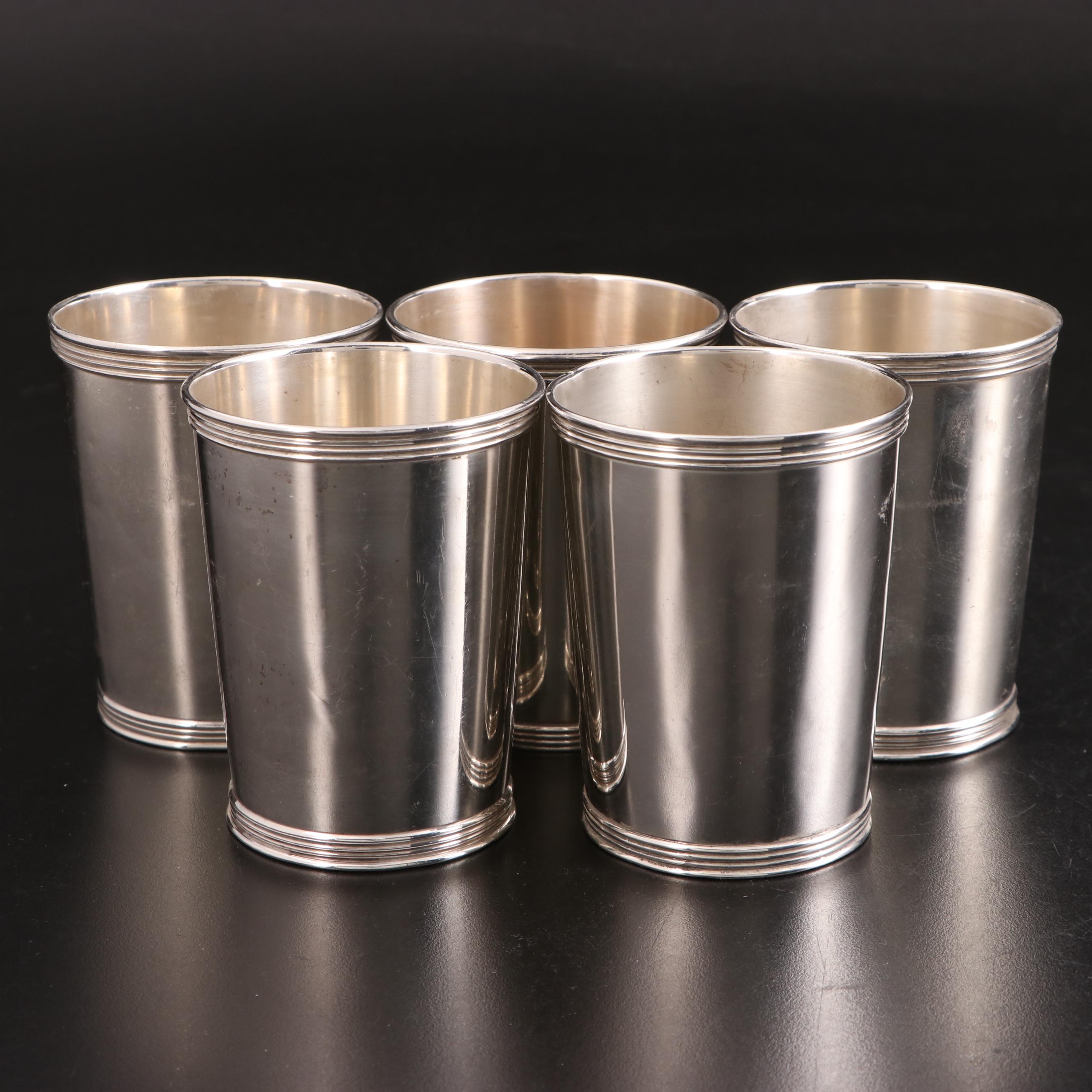 Manchester Silver Co. Sterling Silver Julep Cups, Mid to Late 20th Century