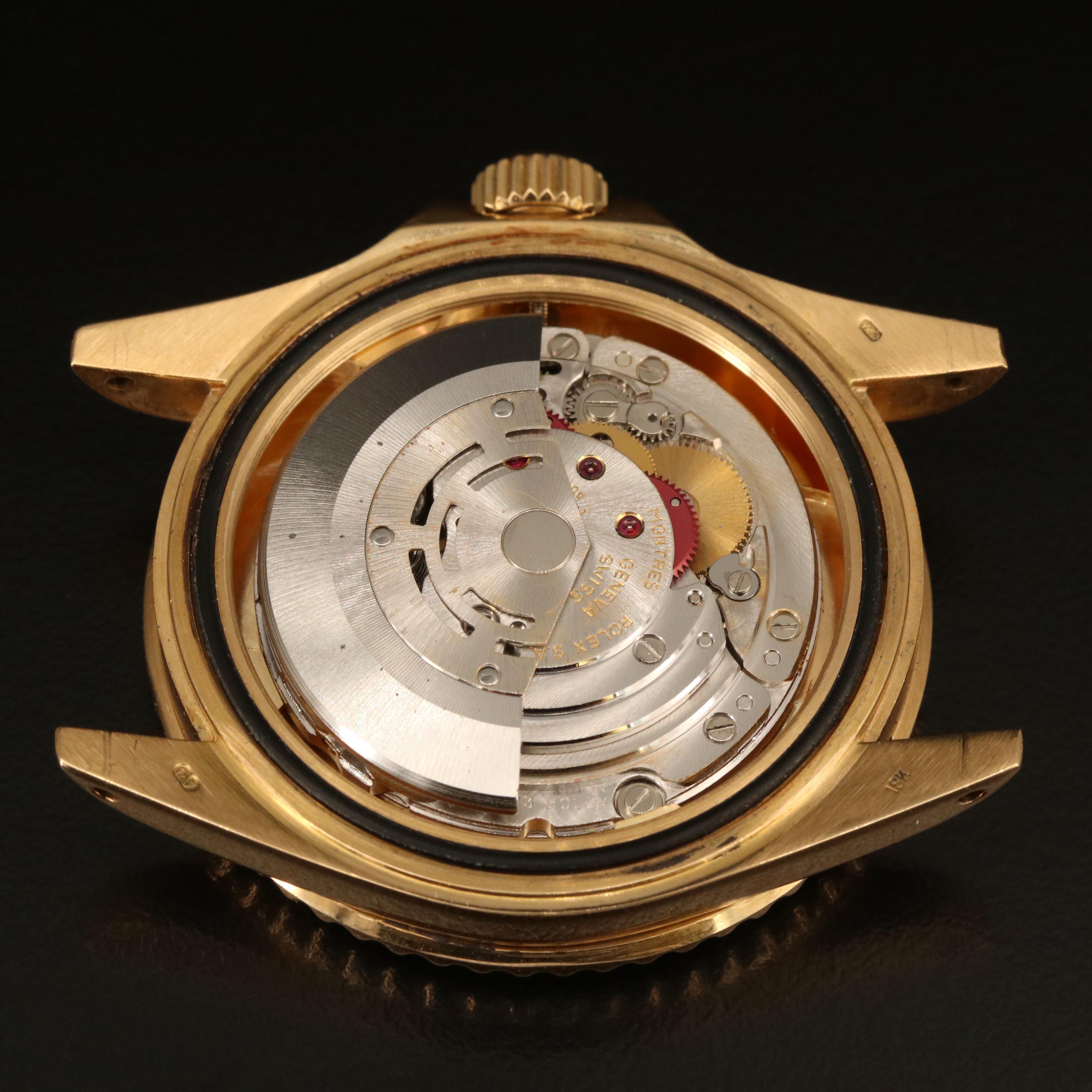 1991 18K Rolex Submariner Date Watch with Diamond and Sapphire Dial