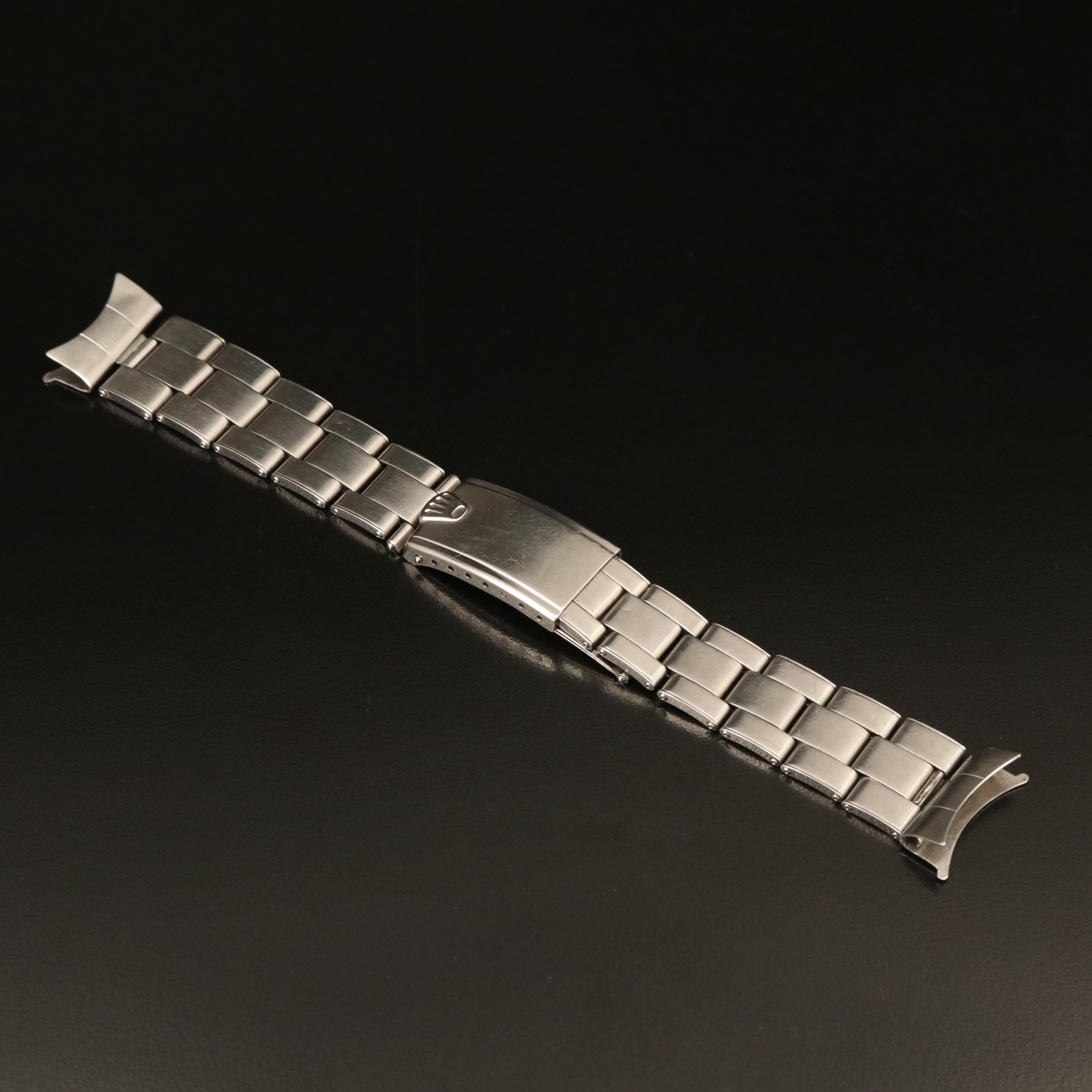 1970 Rolex 20.00 MM Stainless Steel Oyster Bracelet