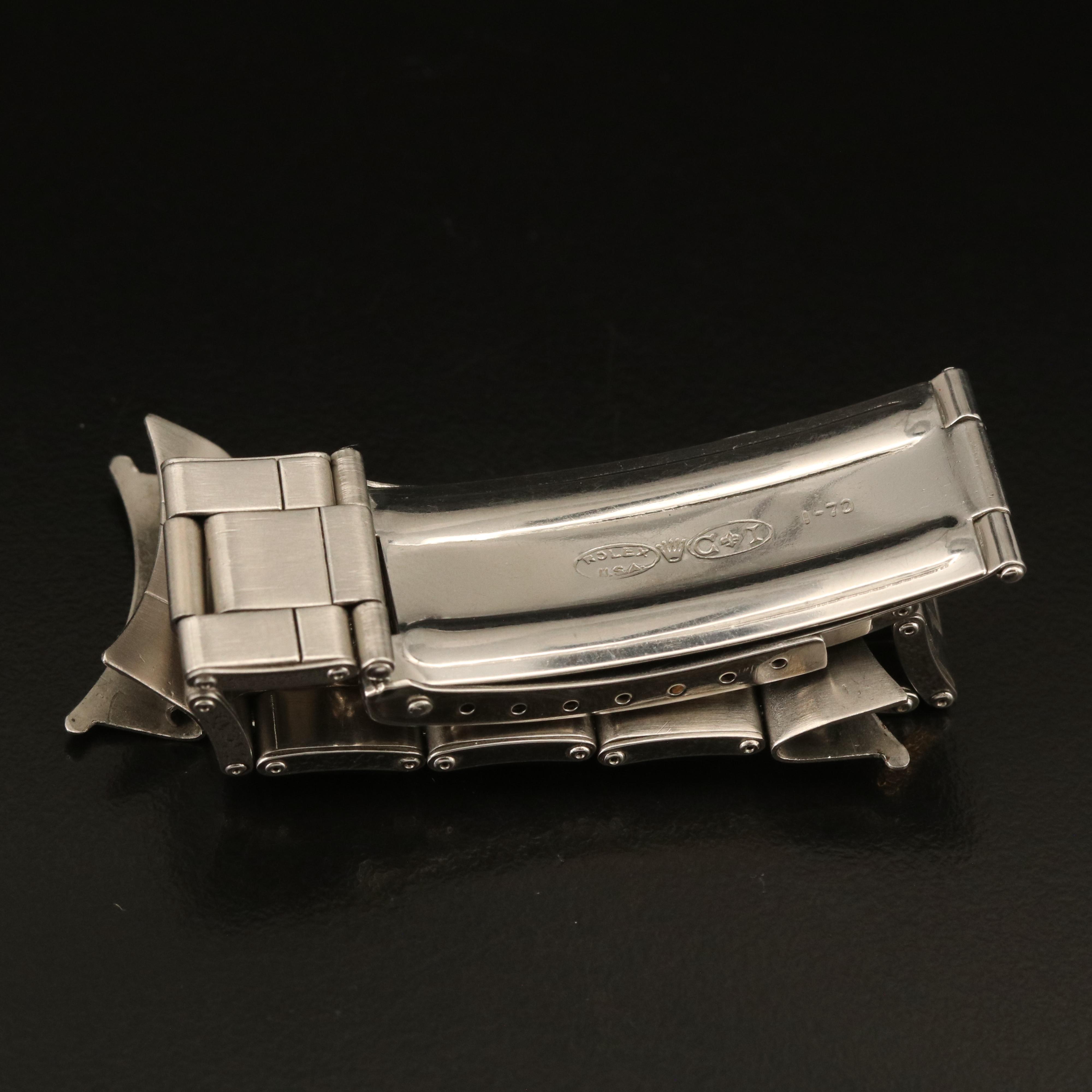 1970 Rolex 20.00 MM Stainless Steel Oyster Bracelet