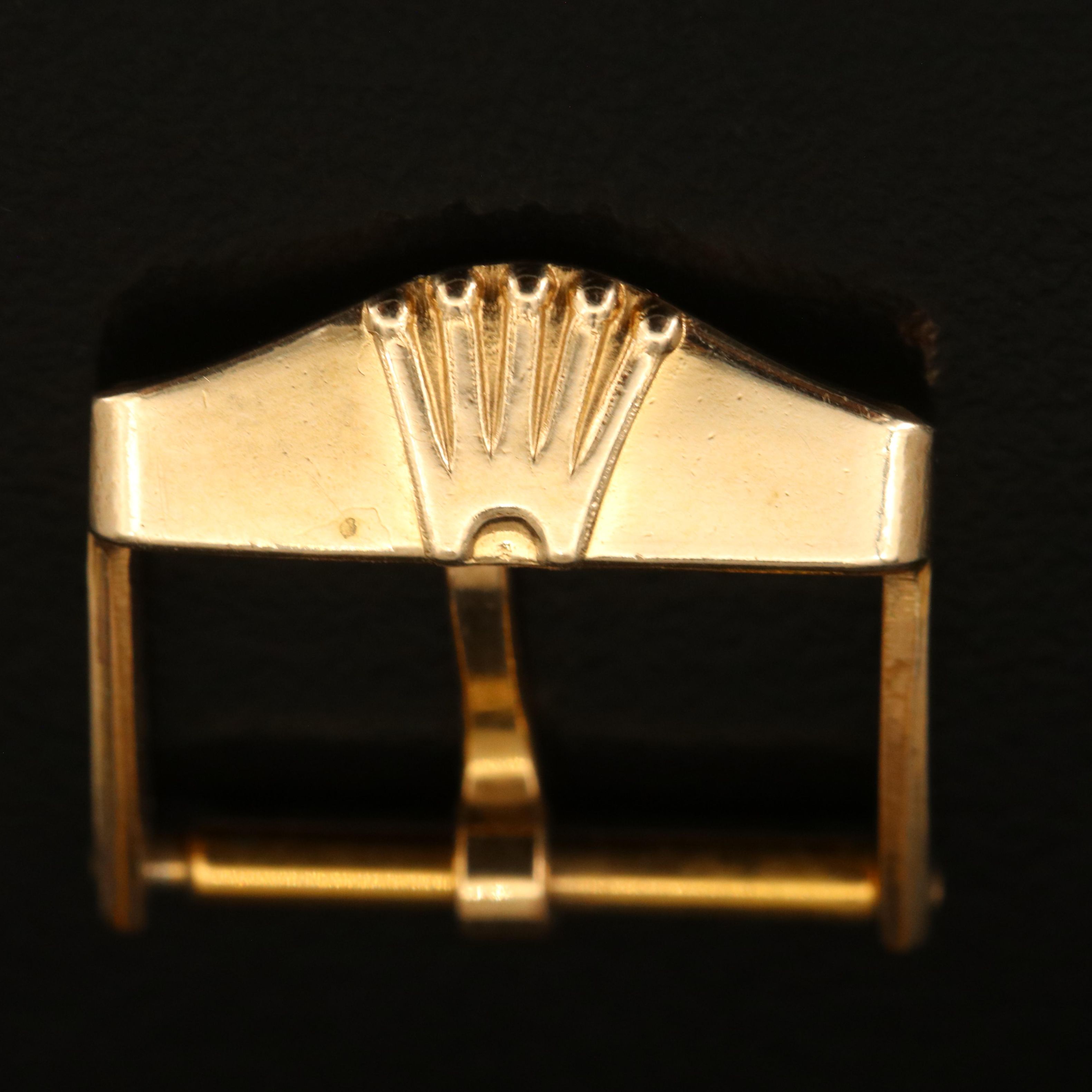 1950s - 1960s Rolex Gold Plated Strap Buckle