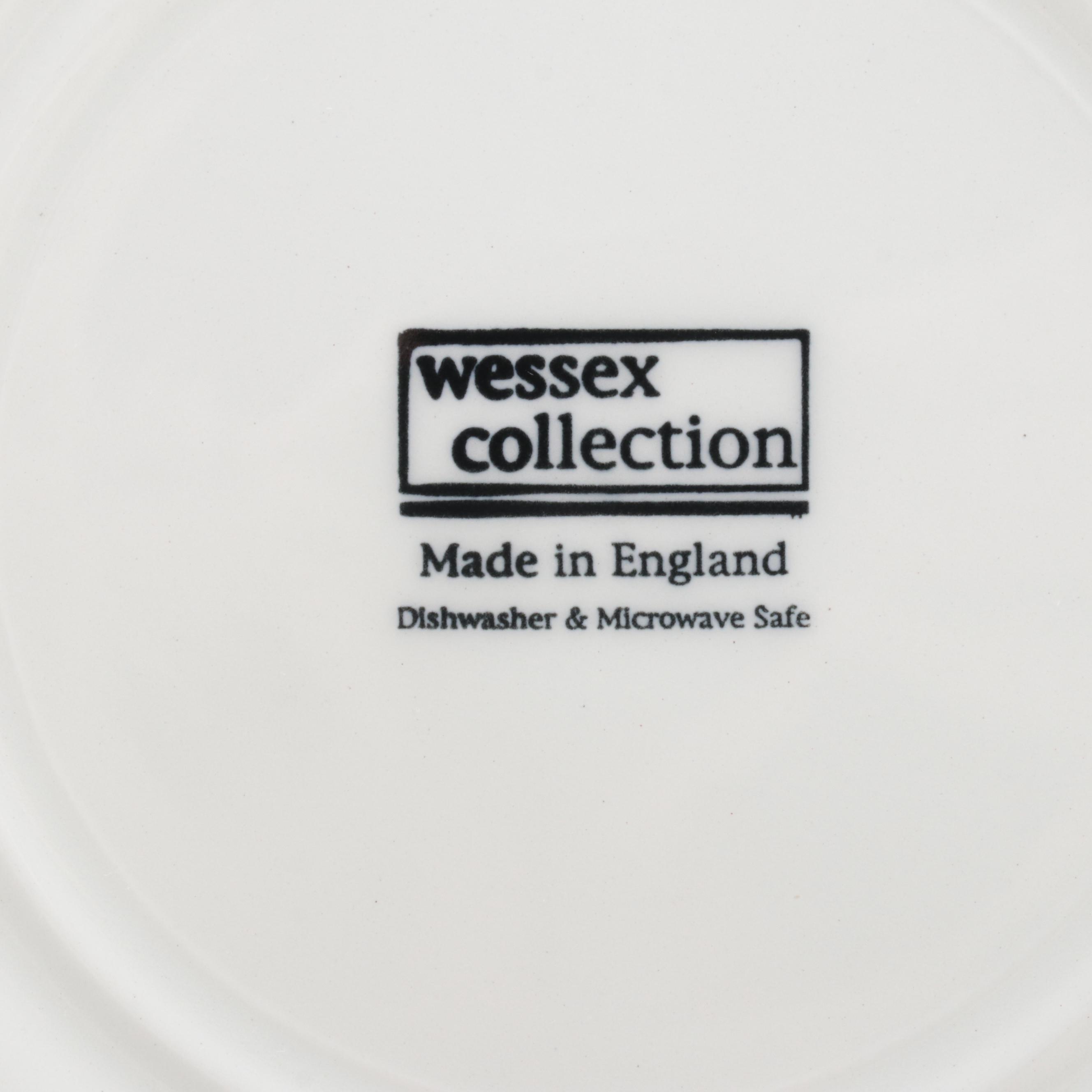 Wessex Collection English Ceramic Pink Willow Dinnerware