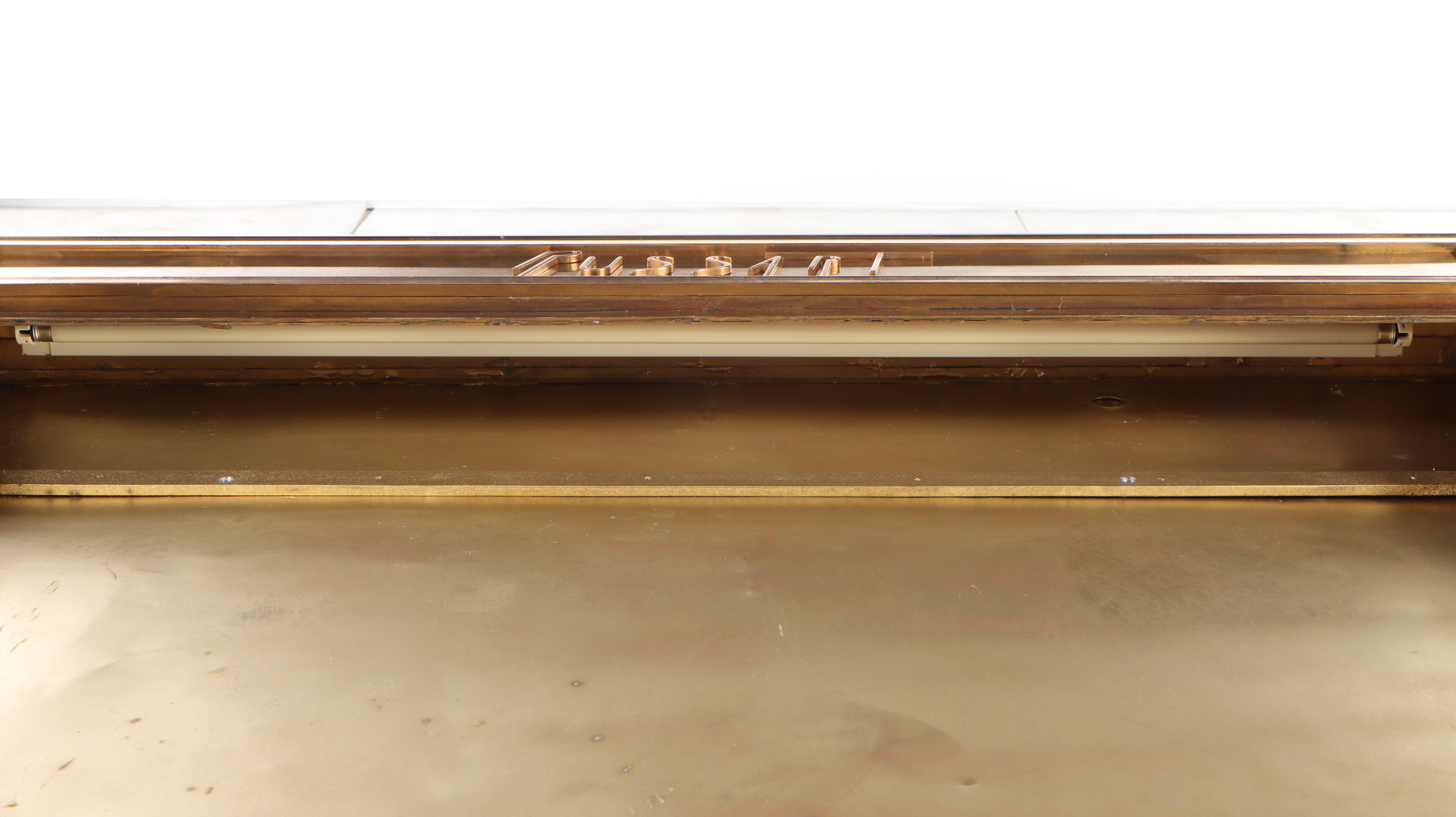 Russart Brass Lockable Illuminated Bulletin Board