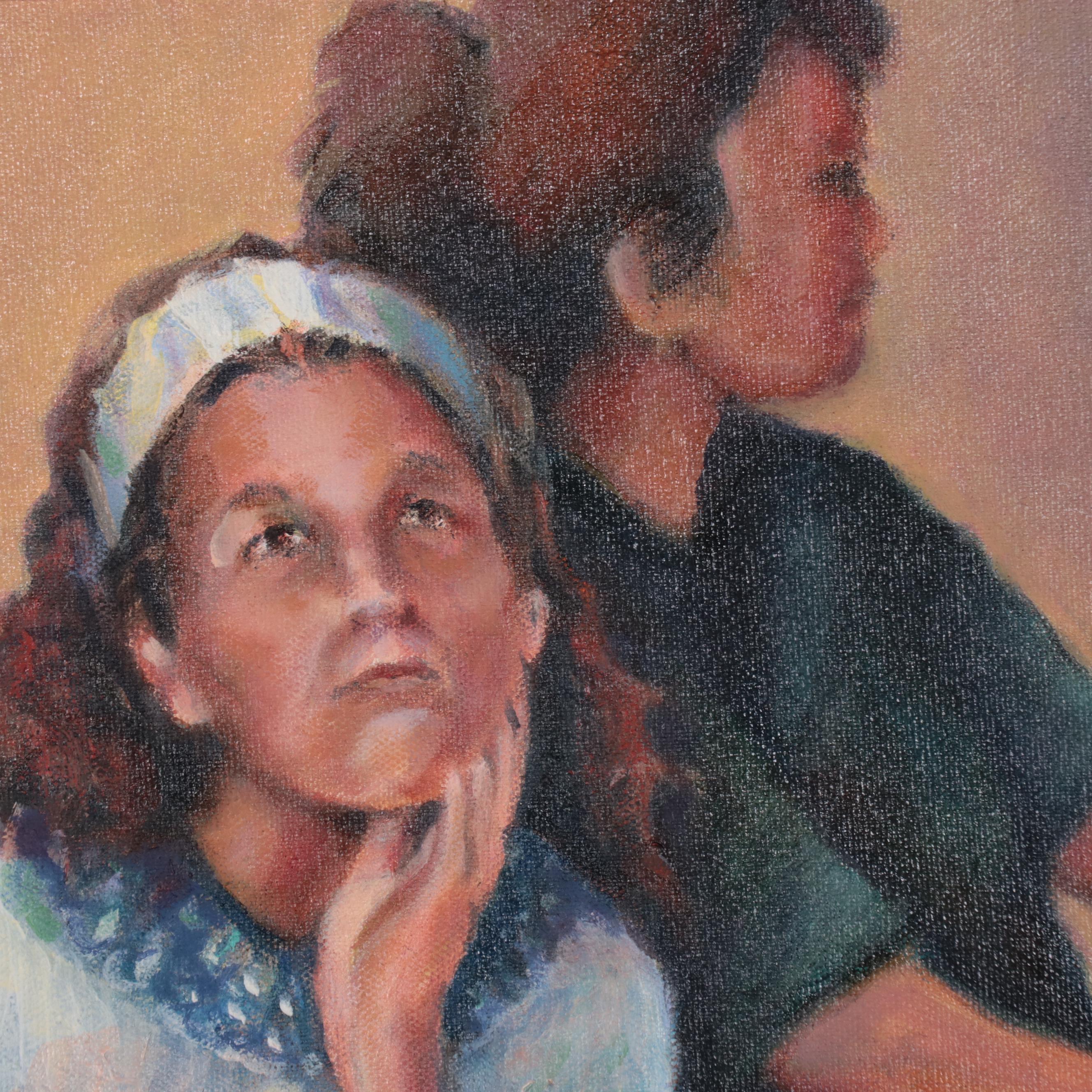 Jim Andrews Oil Painting "Awaiting the Judges," 1998