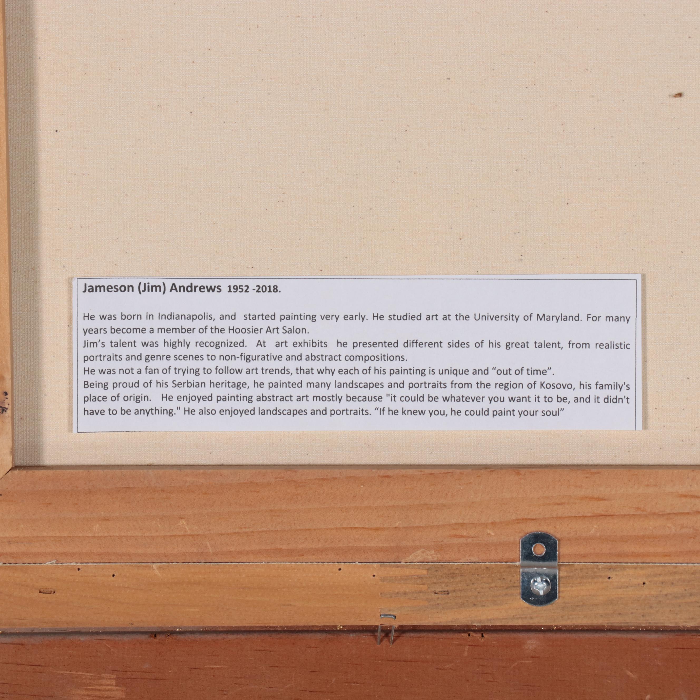 Jim Andrews Oil Painting "Awaiting the Judges," 1998