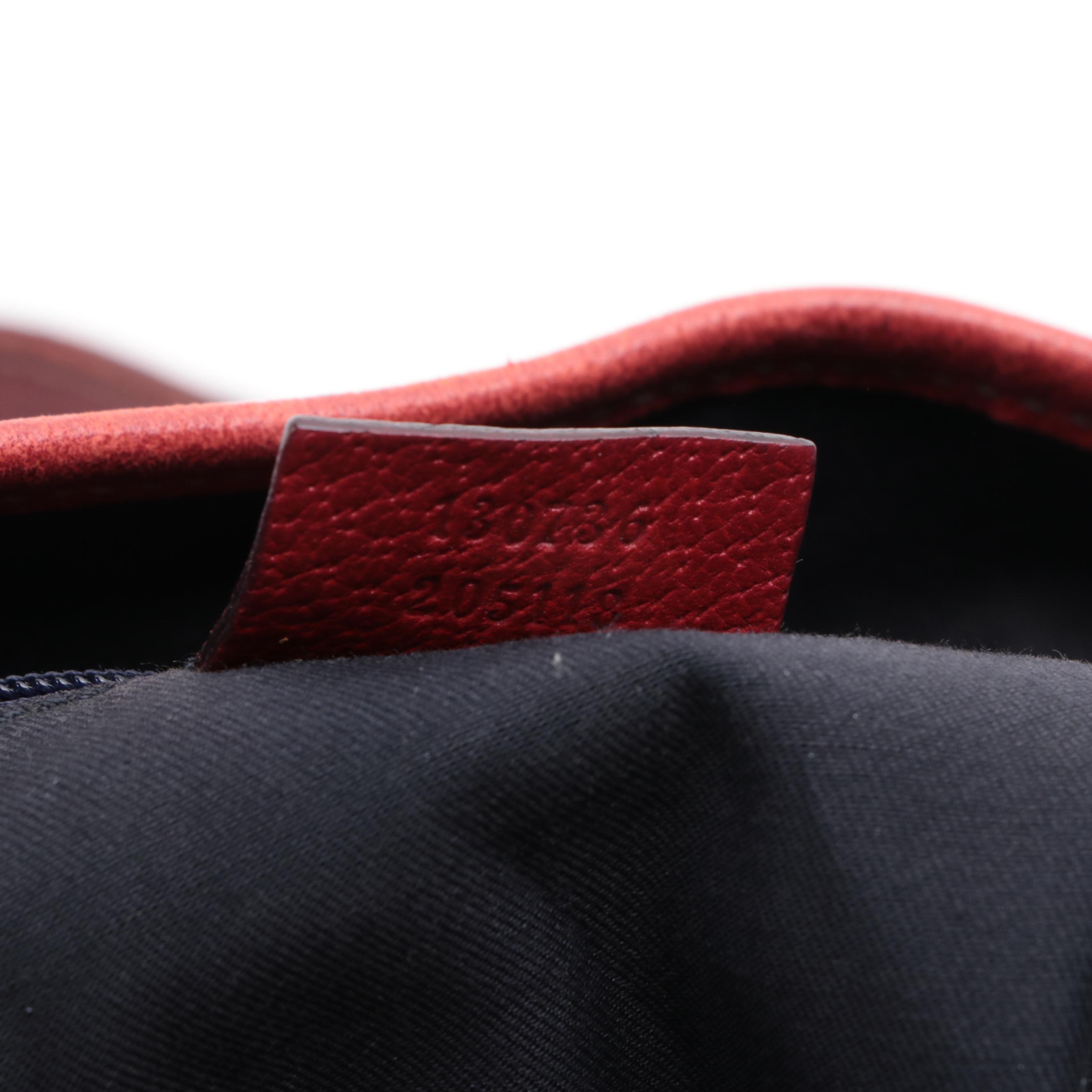 Gucci Abbey D-Ring Hobo Bag in GG Canvas and Leather Trim