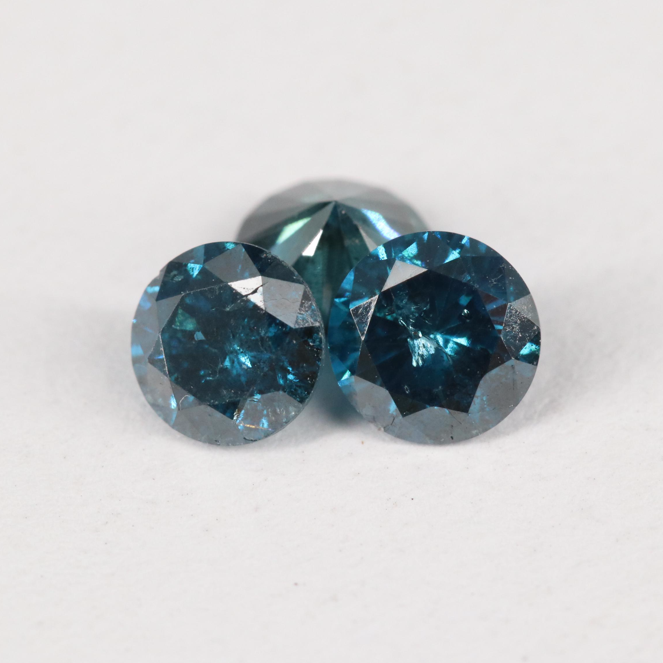 Loose 1.04 CTW Blue Diamond