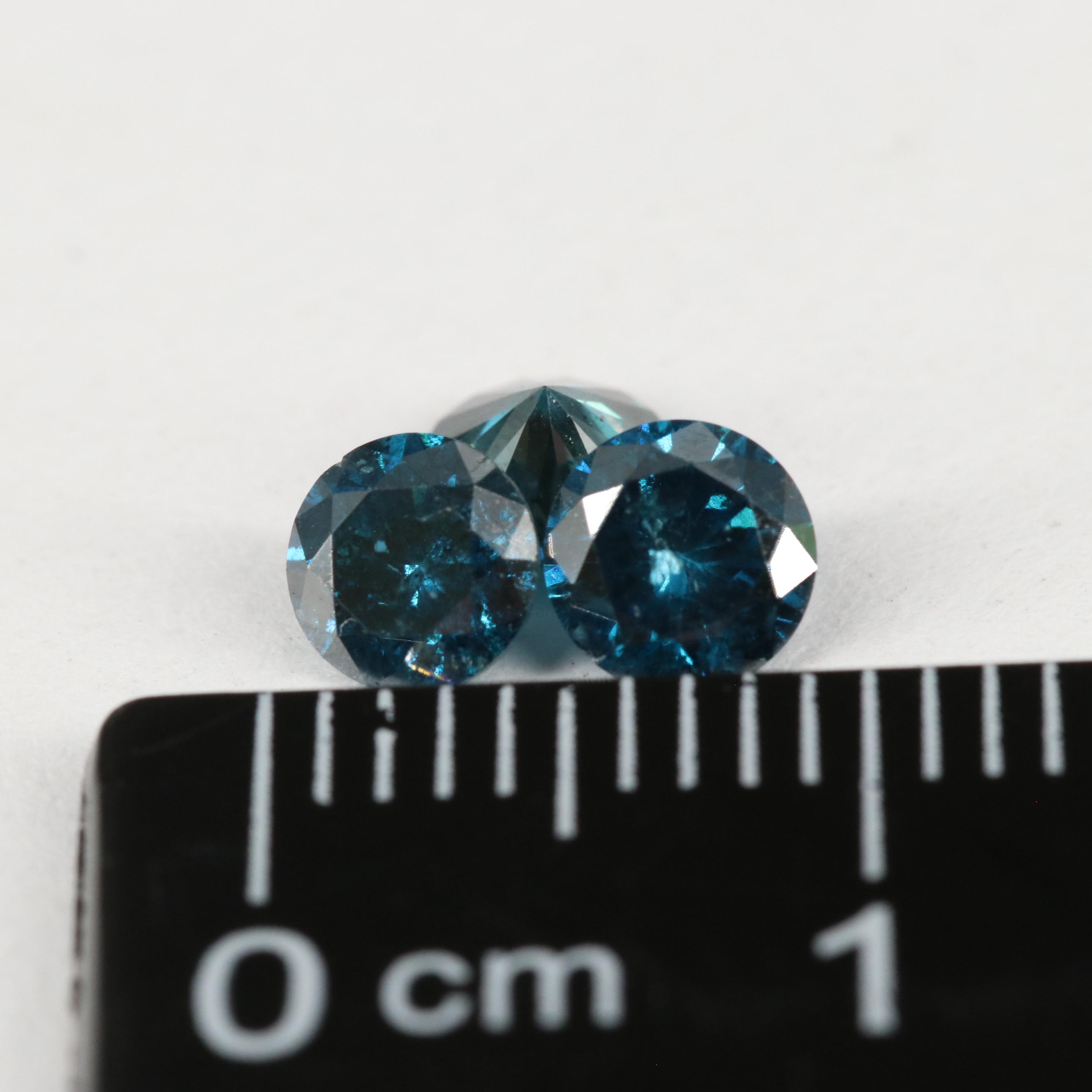 Loose 1.04 CTW Blue Diamond