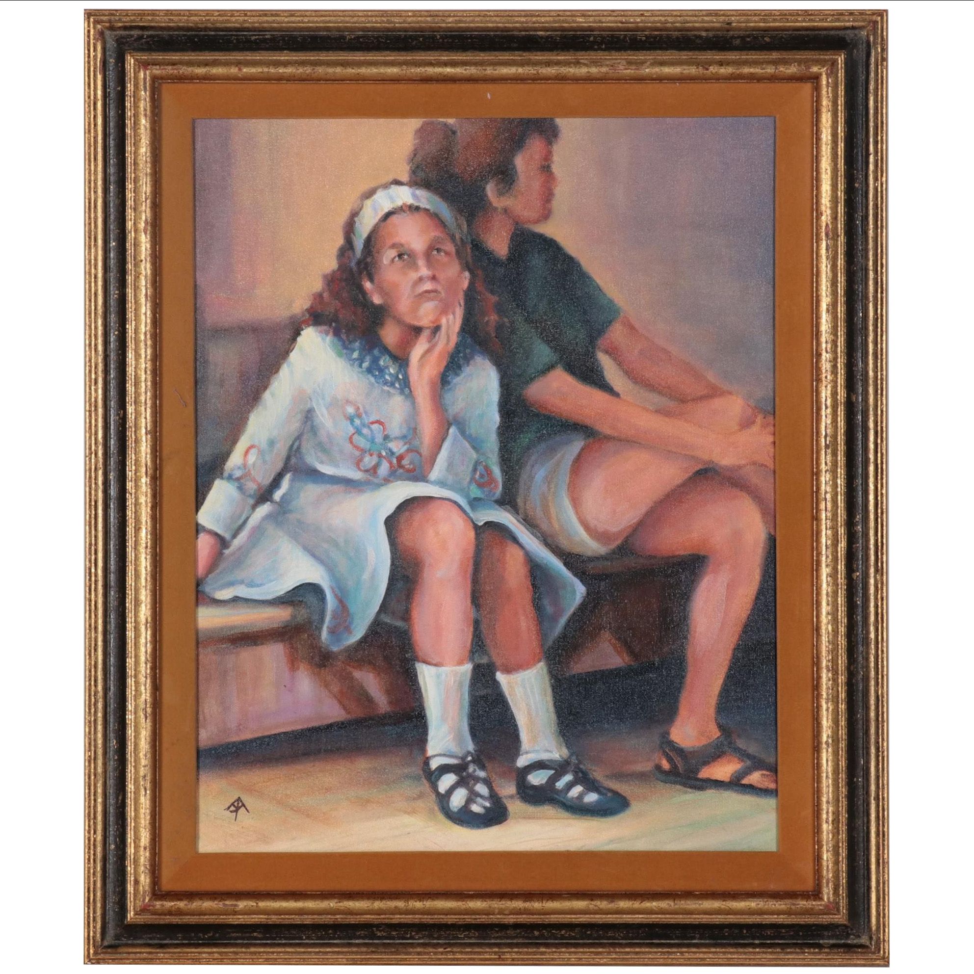 Jim Andrews Oil Painting "Awaiting the Judges," 1998