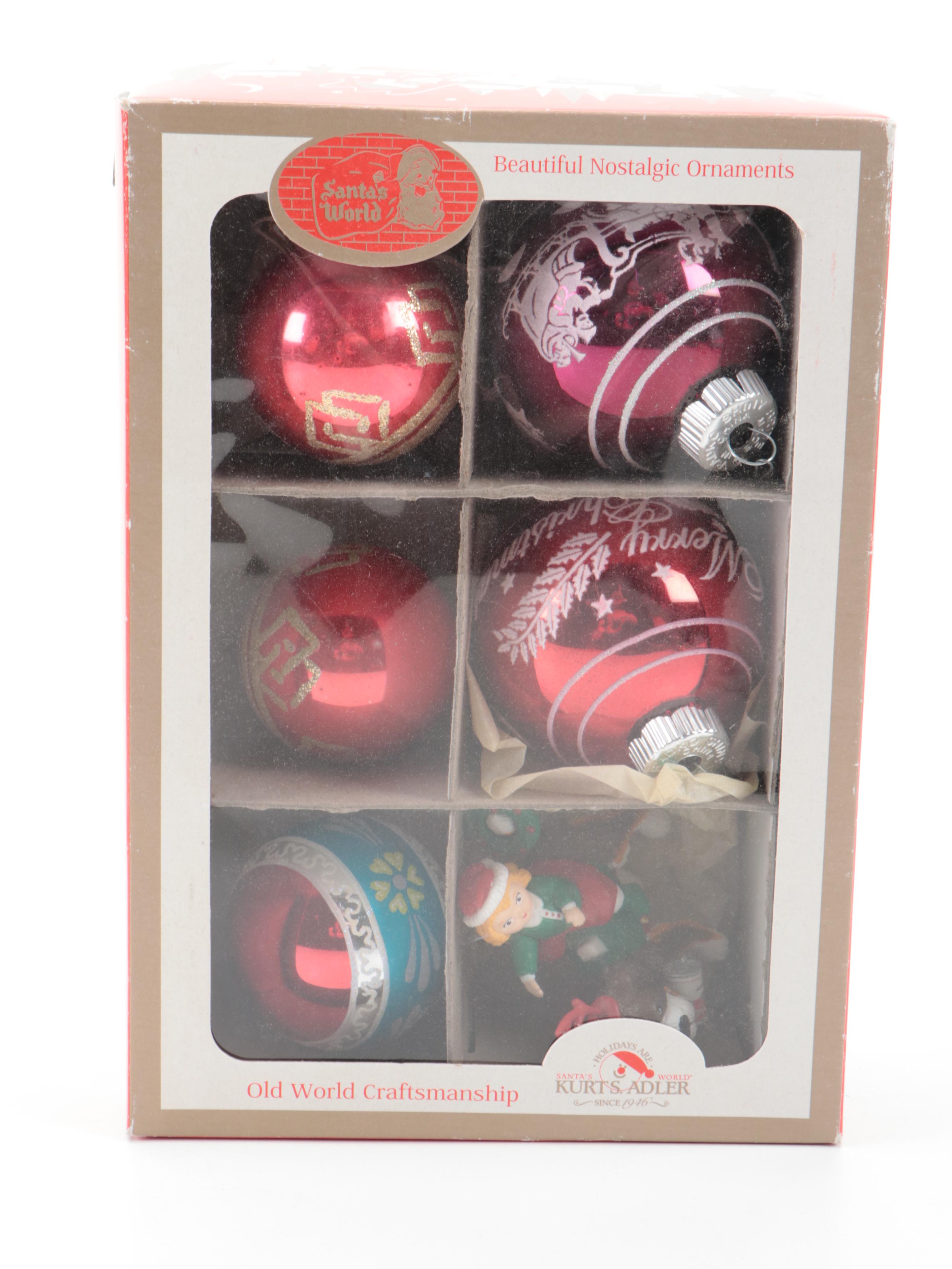 Illuminated Bell Clusters with Other Ornaments and Décor, Mid to Late 20th C.