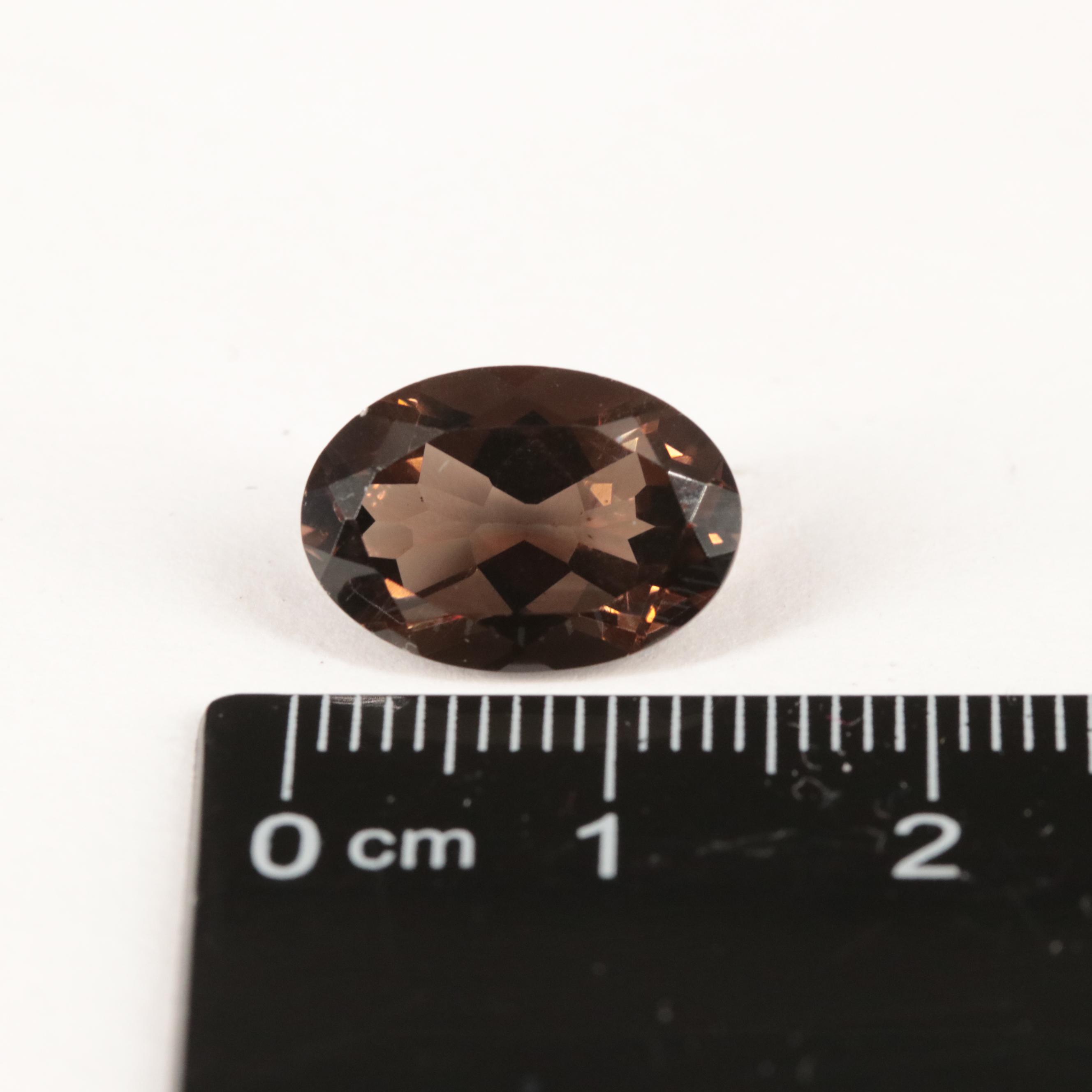 Loose 10.44 CTW Smoky Quartz