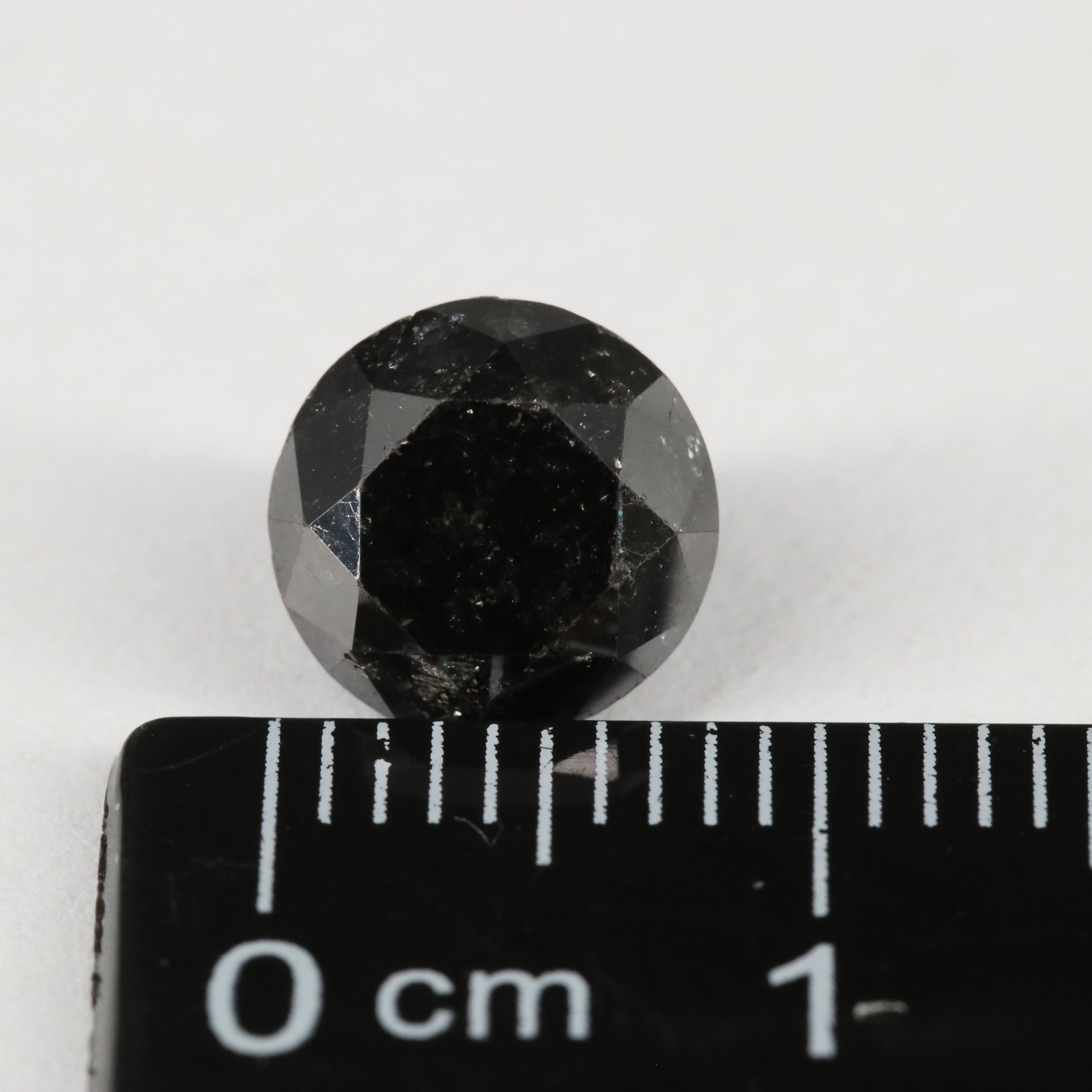 Loose 3.02 CT Black Diamond