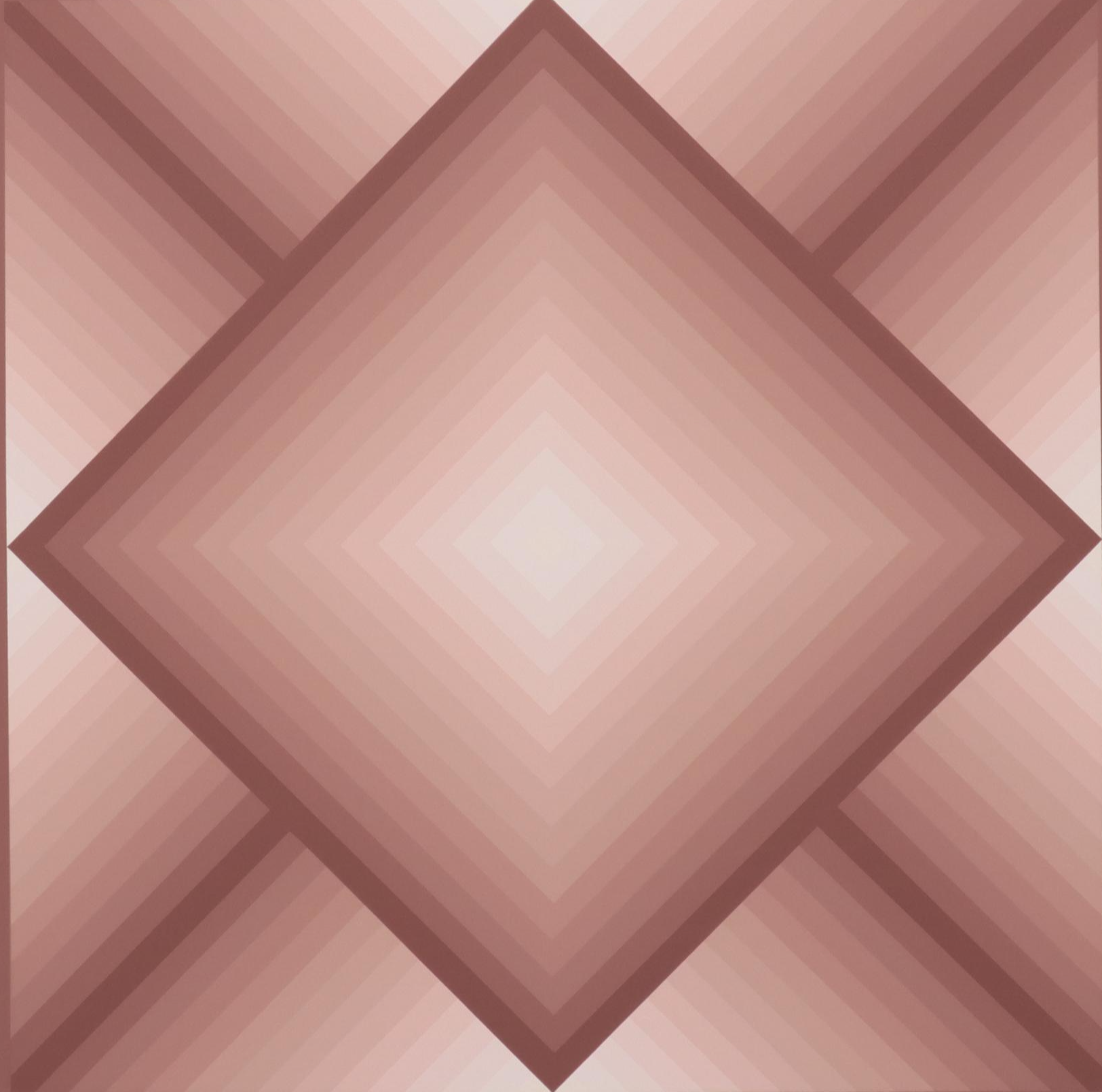 Jurgen Peters Geometric Abstract Serigraph "Diamond," 1977