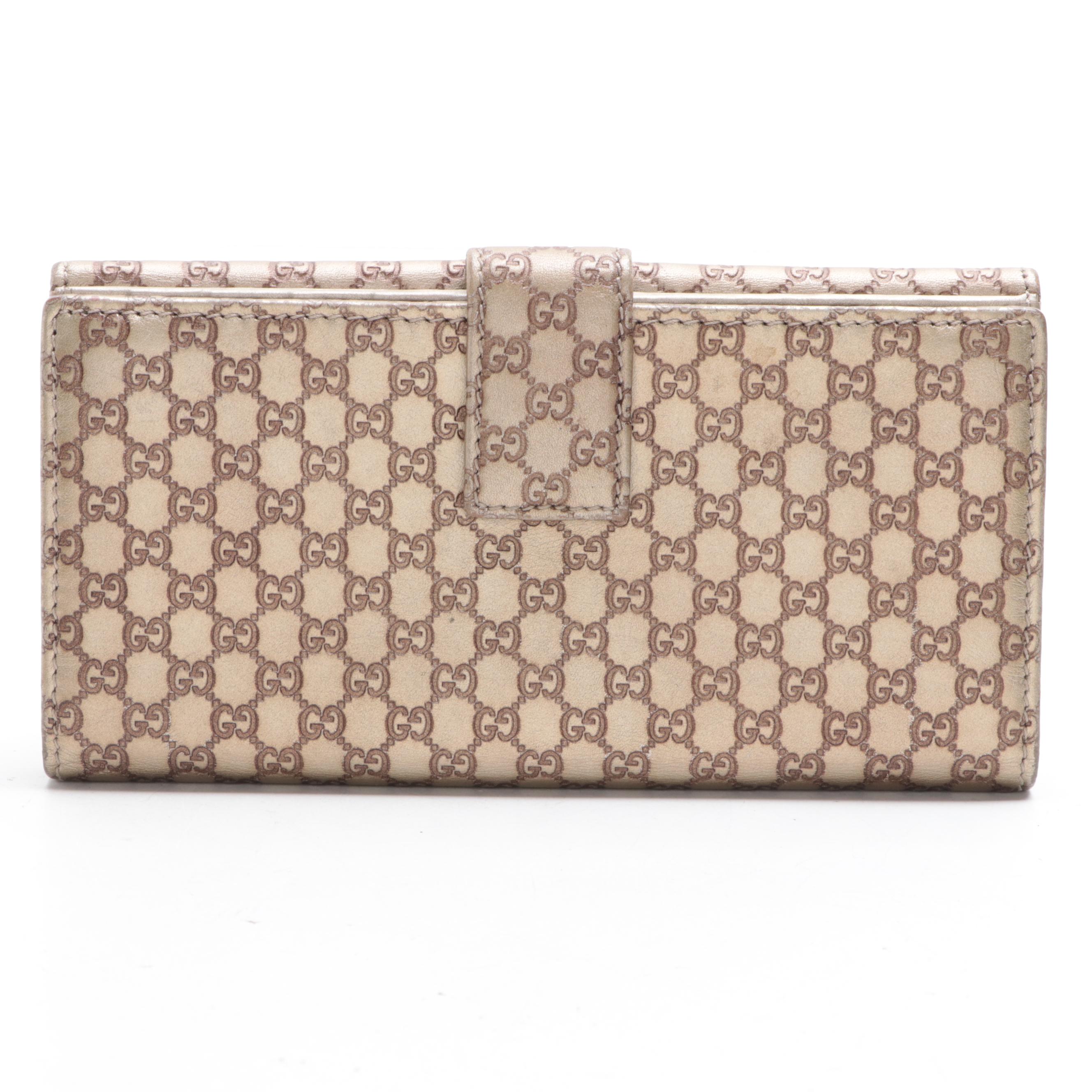 Gucci Long Wallet in GG Microguccissima Leather