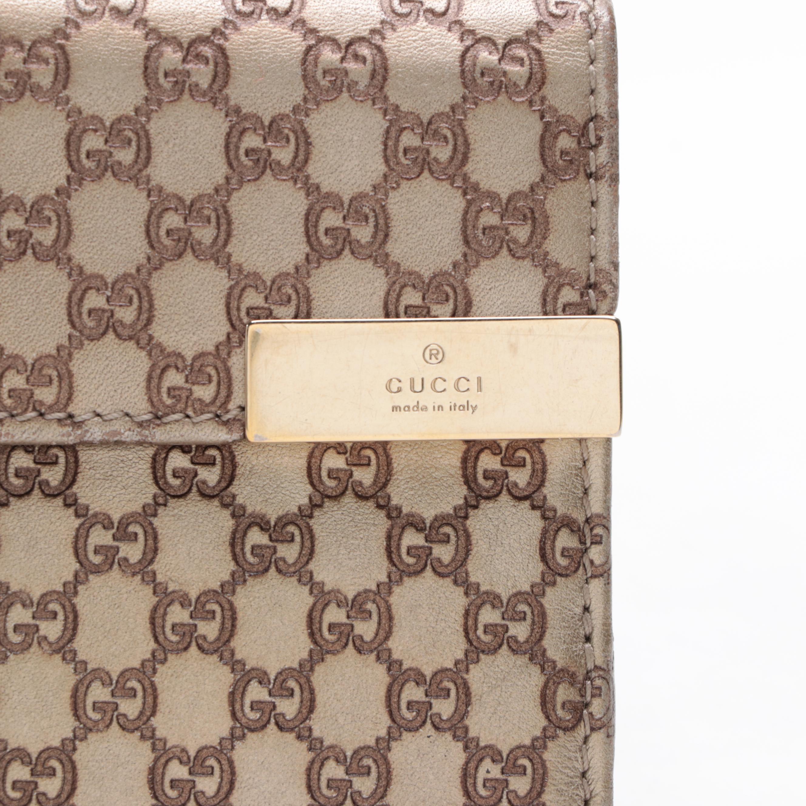 Gucci Long Wallet in GG Microguccissima Leather