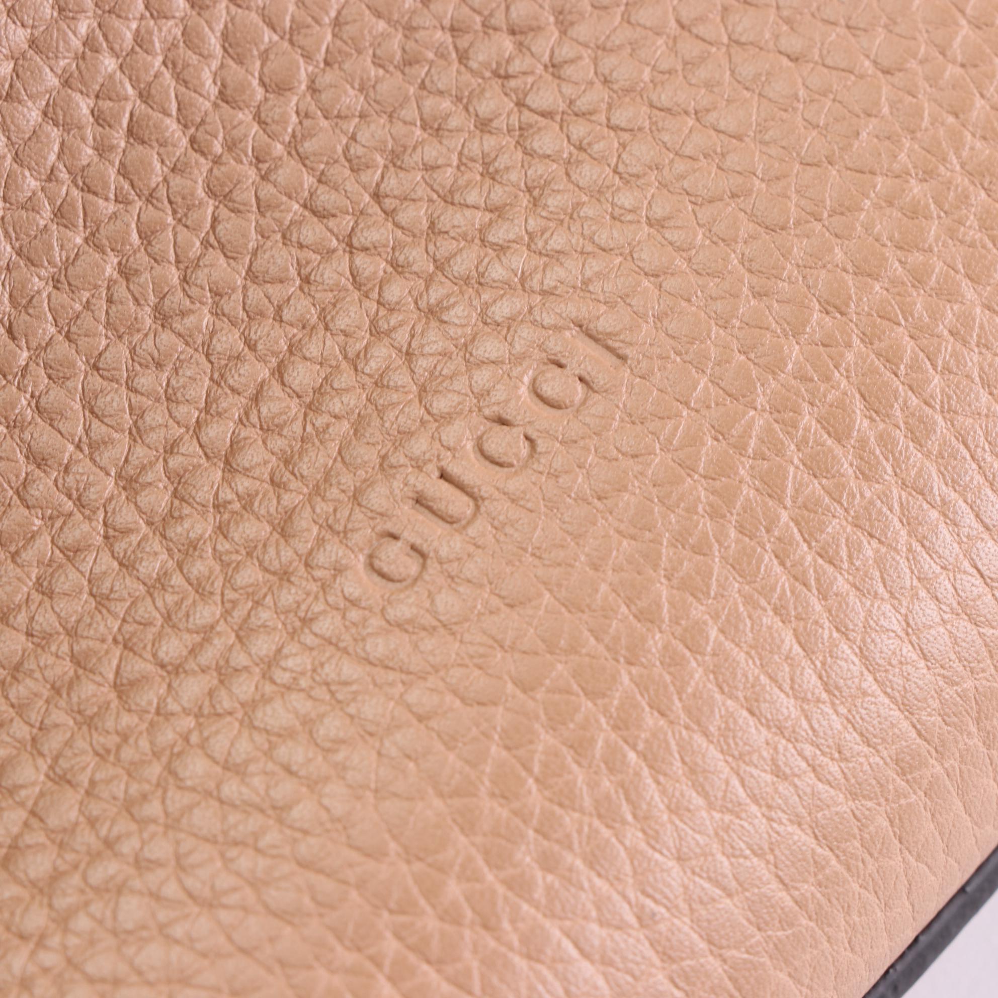 Gucci Bamboo Daily Top-Handle Flap Shoulder Bag in Calfskin