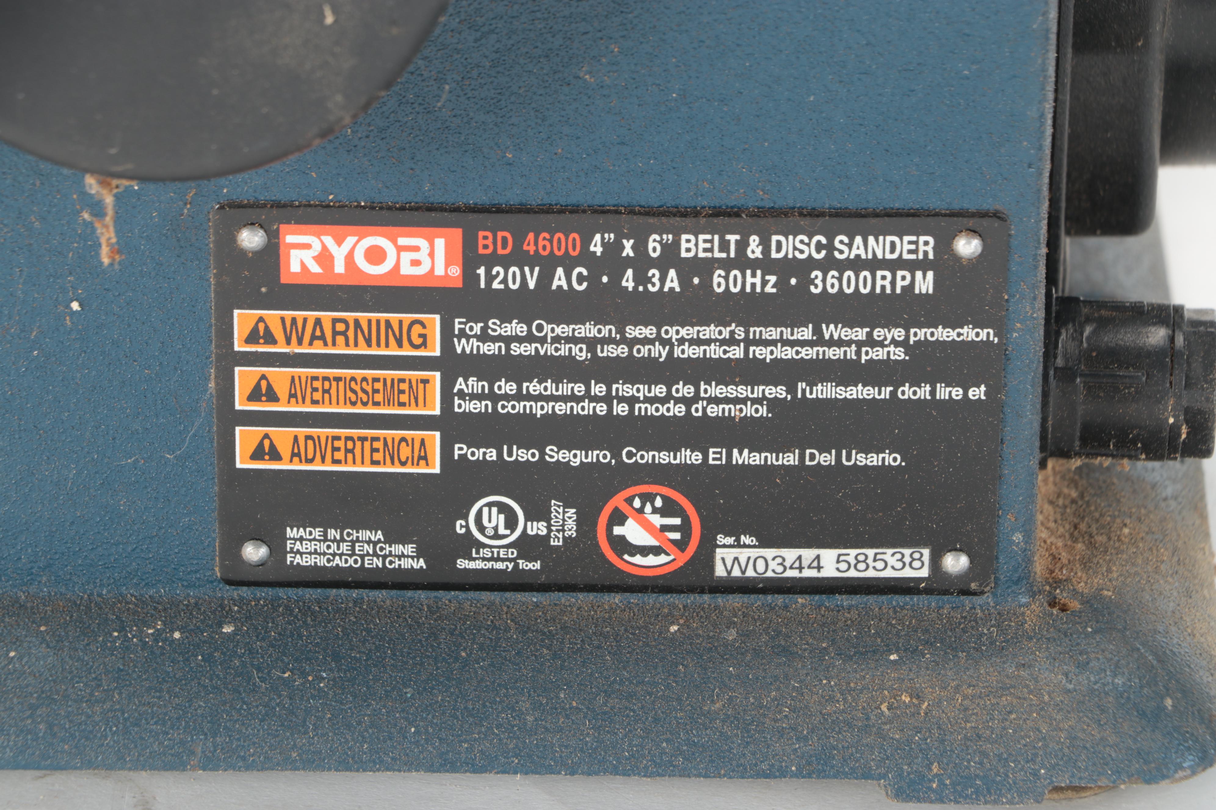 Ryobi Belt and Disc Sander