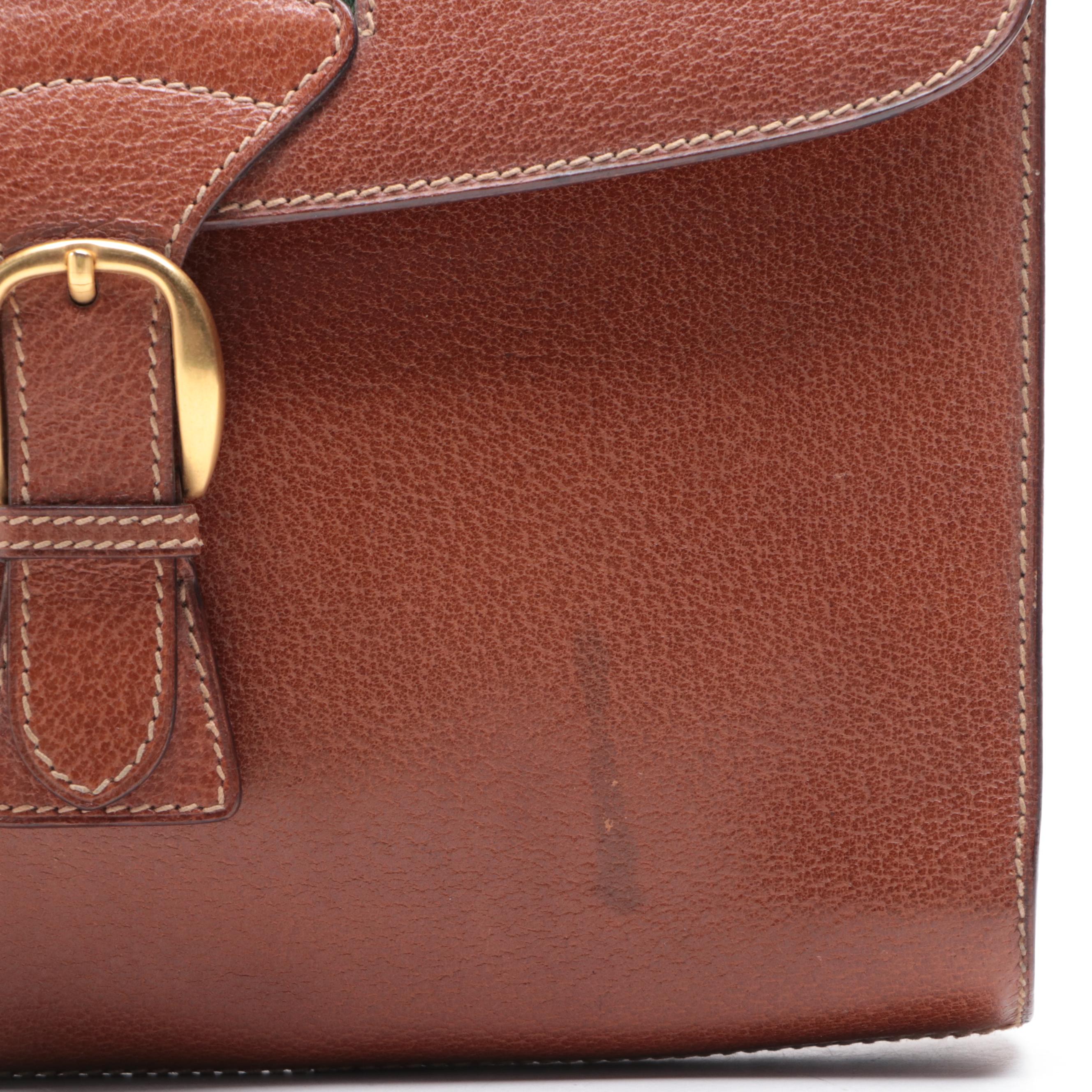 Gucci Web Clutch in Leather