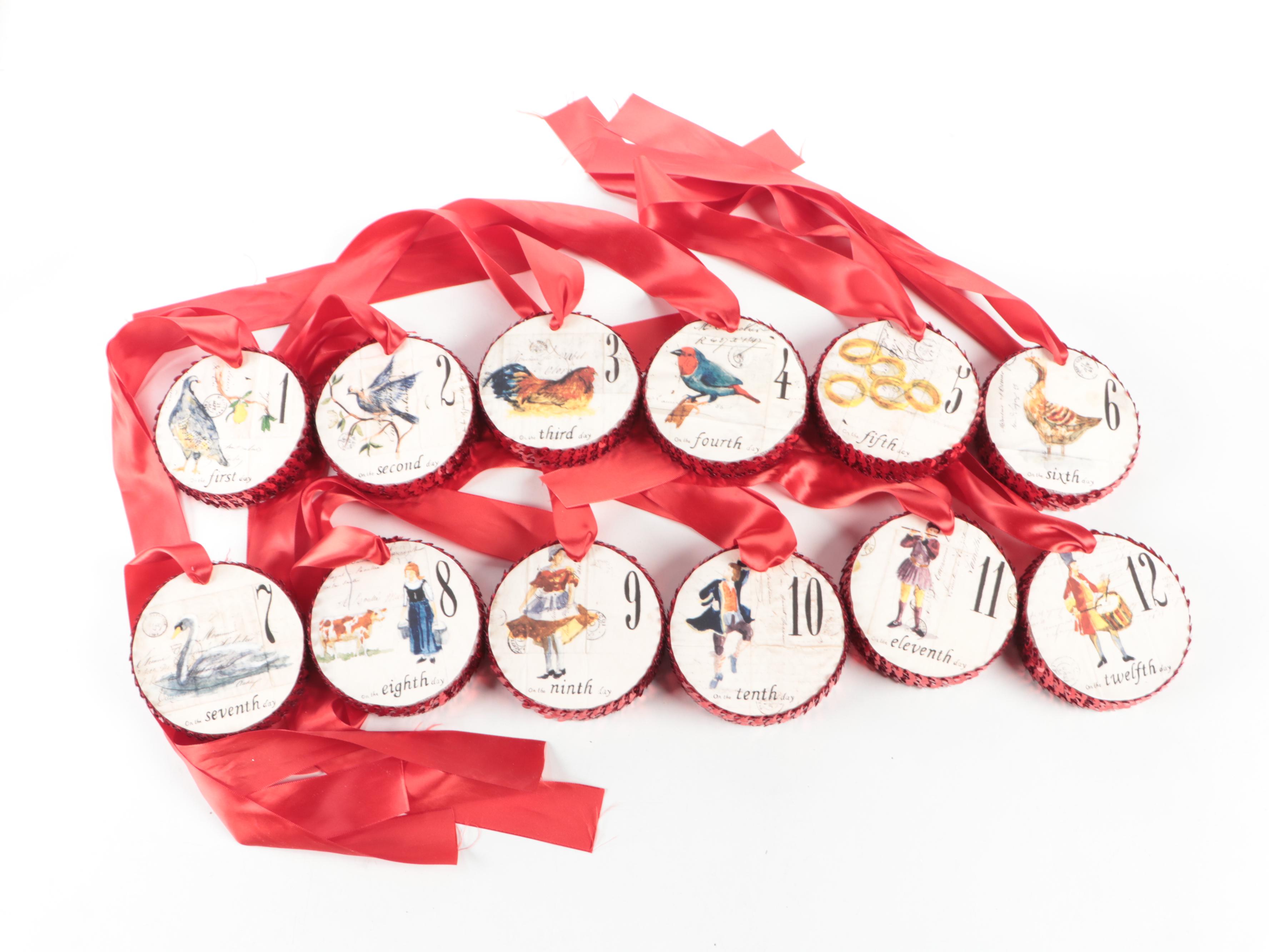 Pottery Barn 12 Days of Christmas with Marquise by Waterford and Other Ornaments