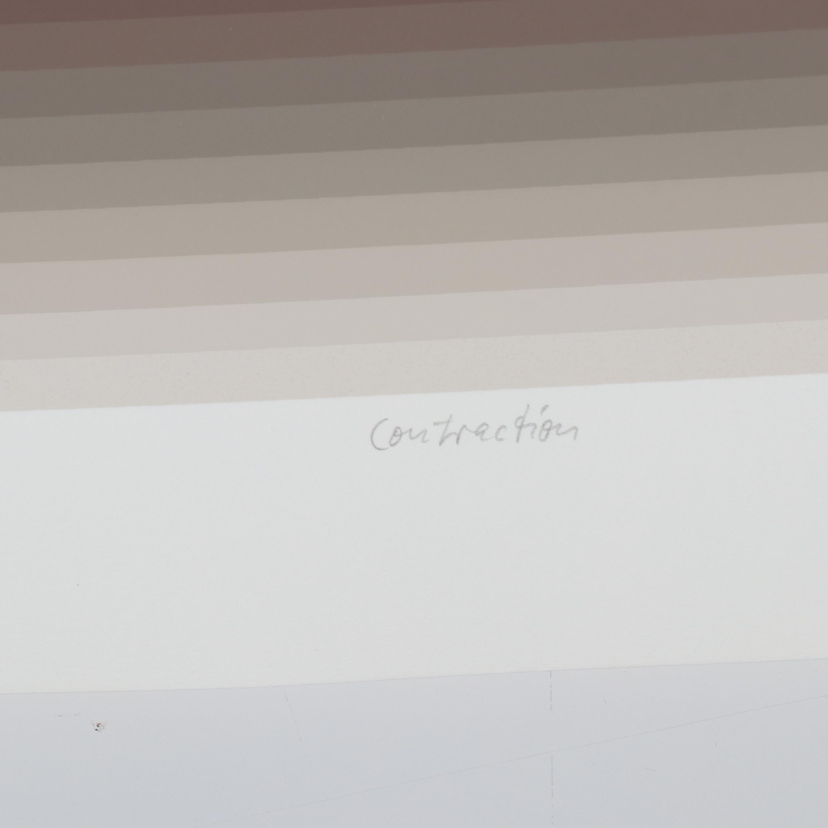 Jurgen Peters Op Art Serigraph "Contraction," 1981