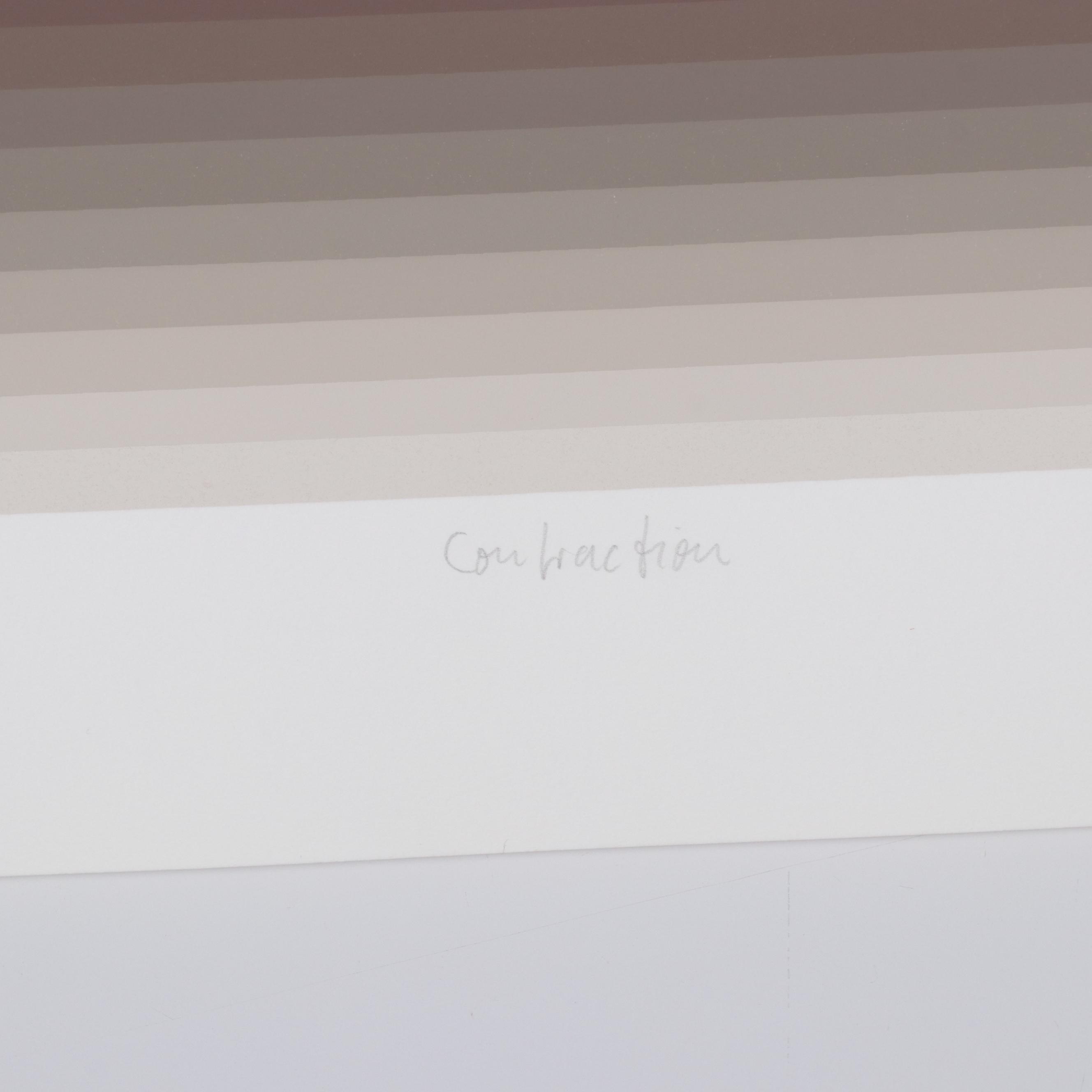 Jurgen Peters Op Art Serigraph "Contraction," 1981