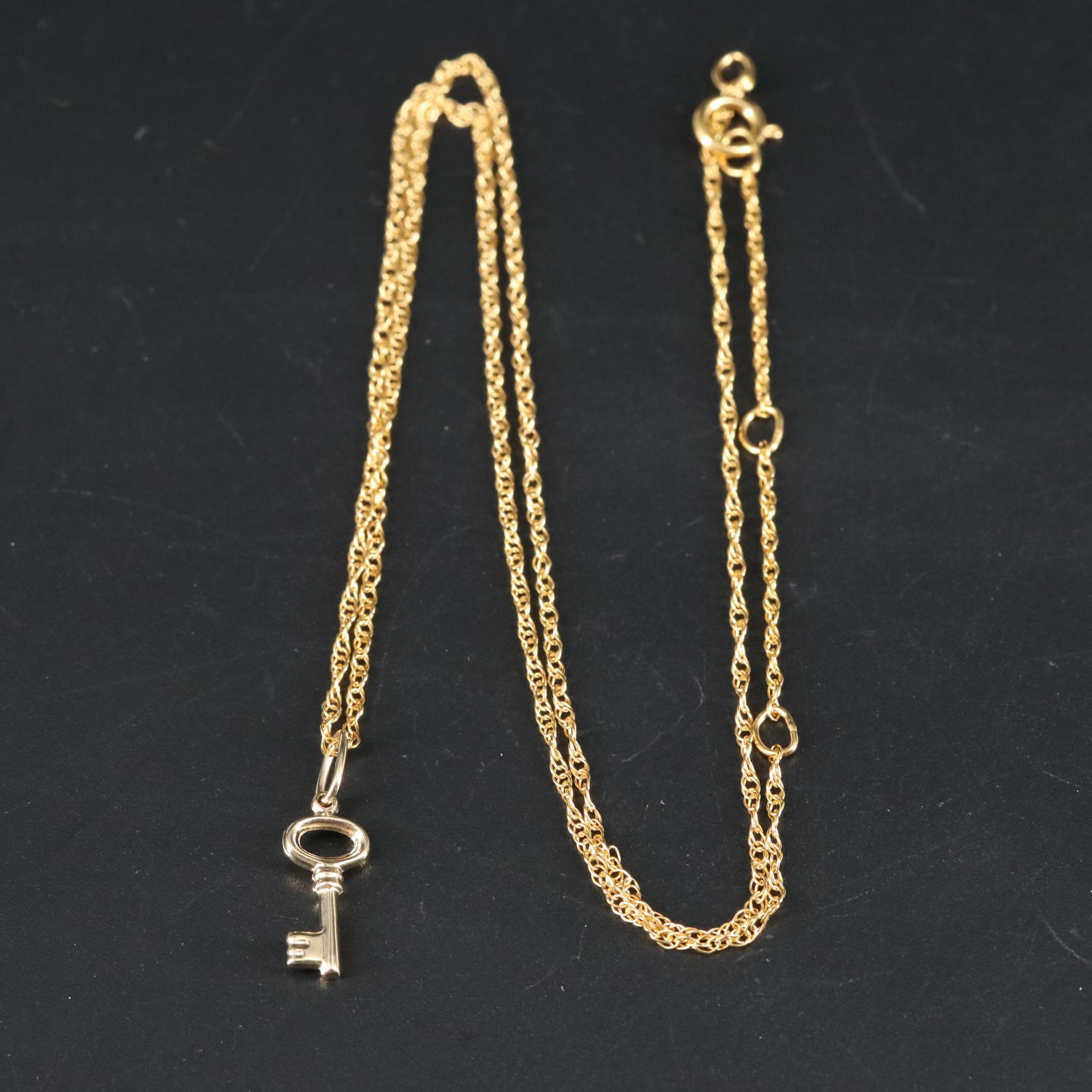 Key Pendant Necklace