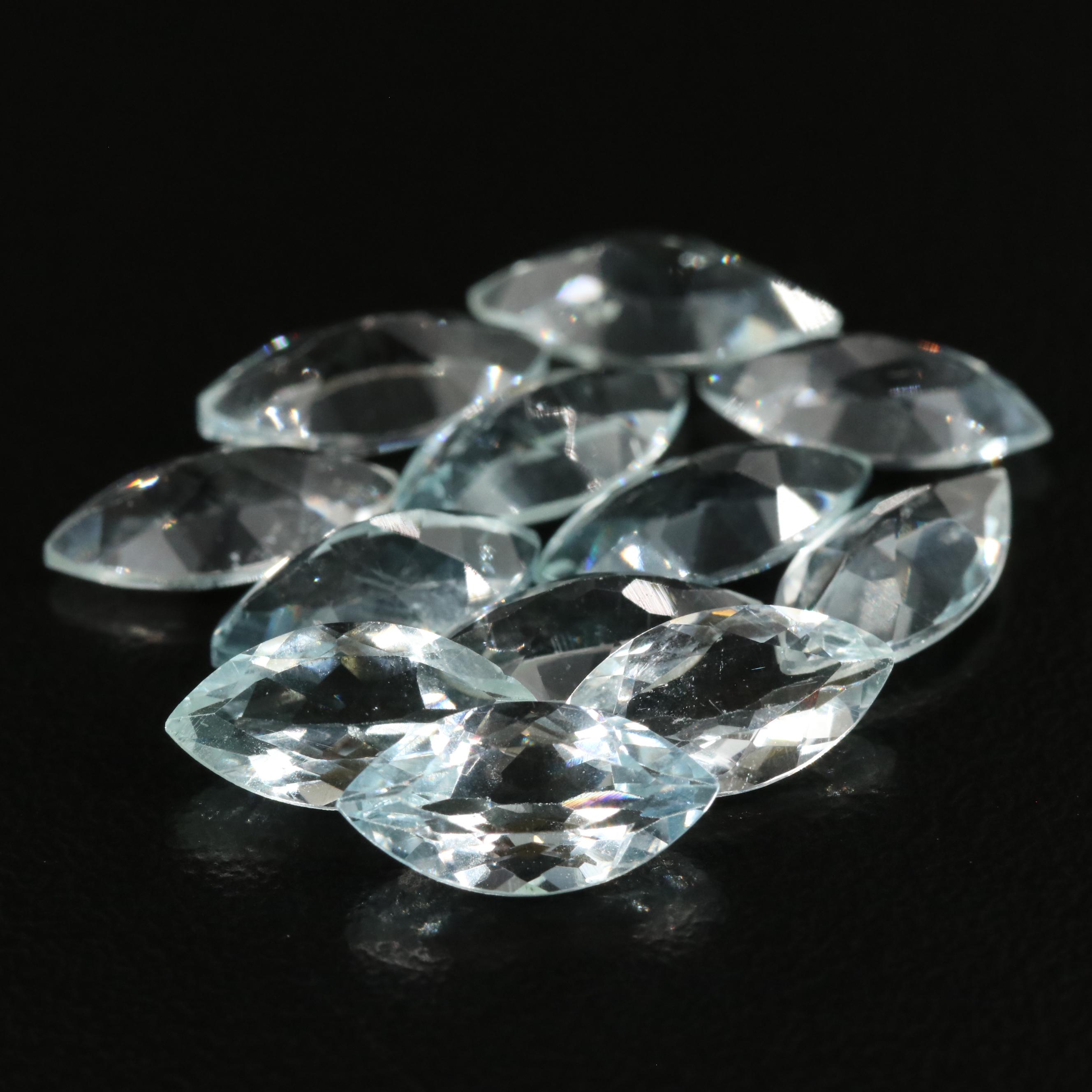 Loose 10.77 CTW Aquamarine Lot