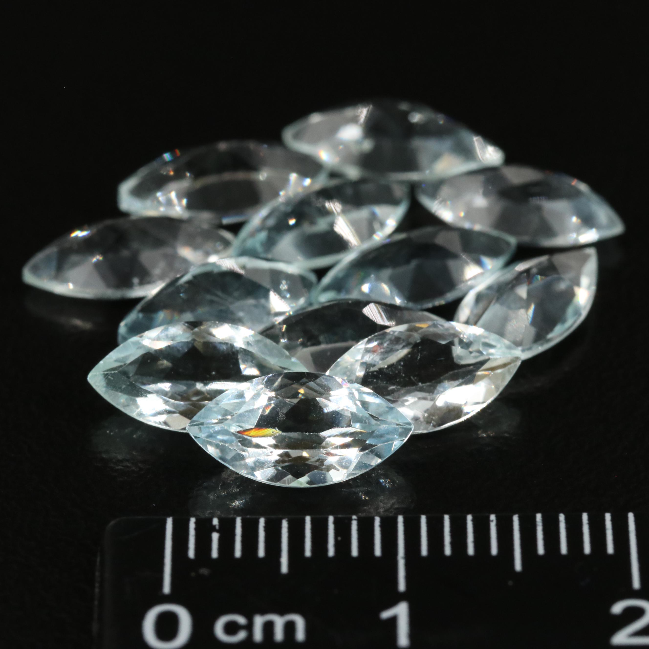 Loose 10.77 CTW Aquamarine Lot